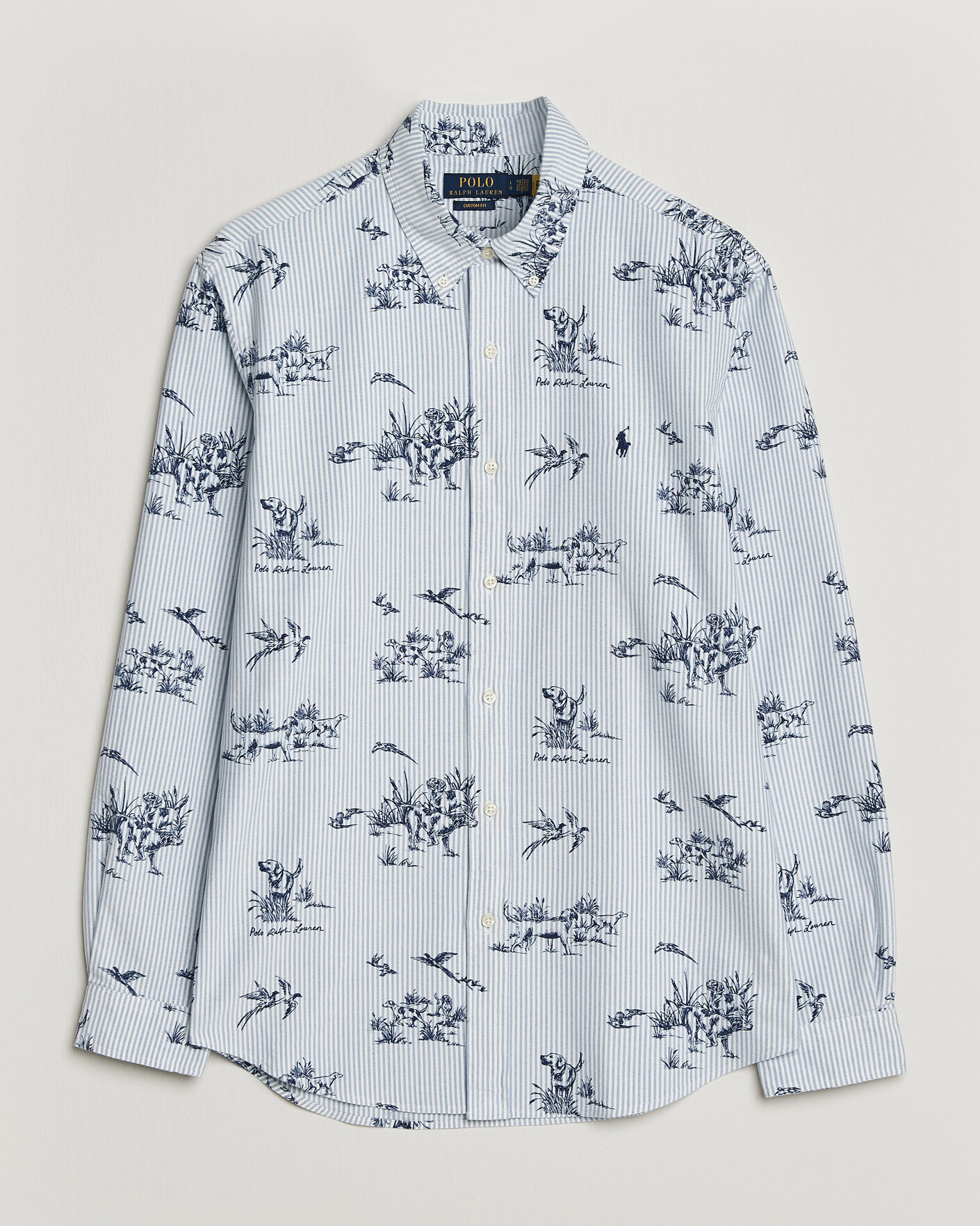 Herr | Skjortor | Polo Ralph Lauren | Custom Fit Printed Oxford Shirt Field & Pheasant