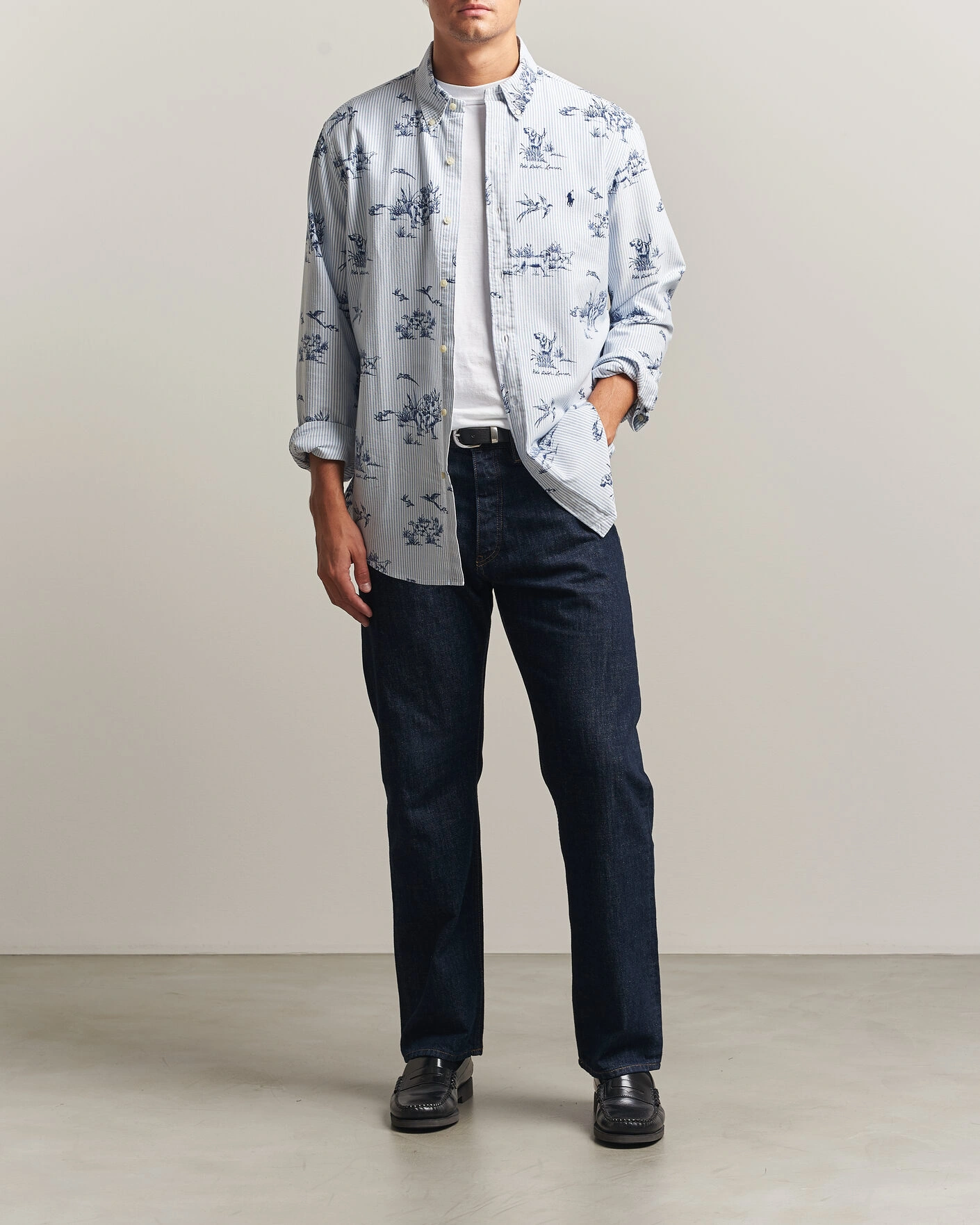 Herr | Skjortor | Polo Ralph Lauren | Custom Fit Printed Oxford Shirt Field & Pheasant