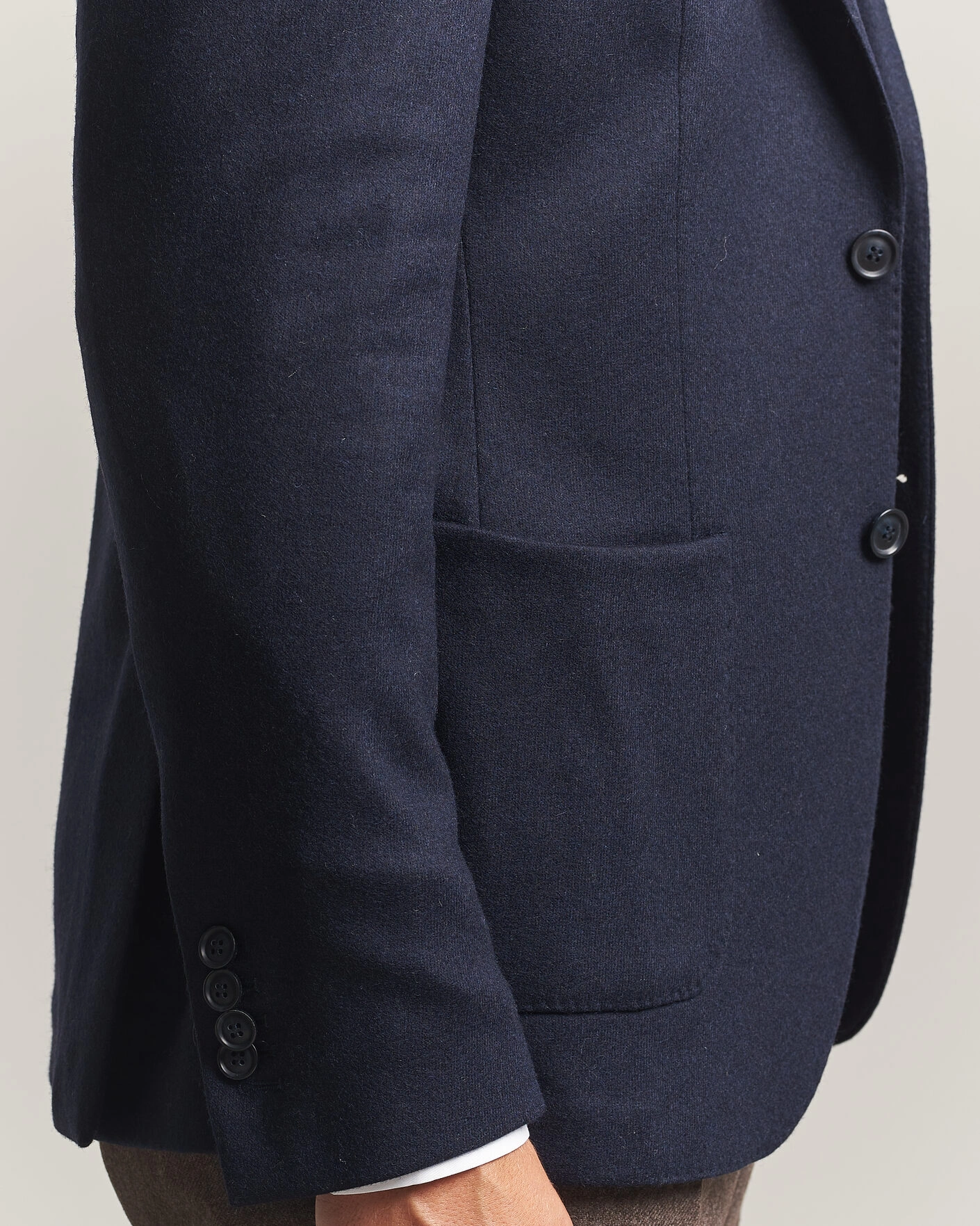 Herr | Kavajer | Morris | Wool Jersey Blazer Navy