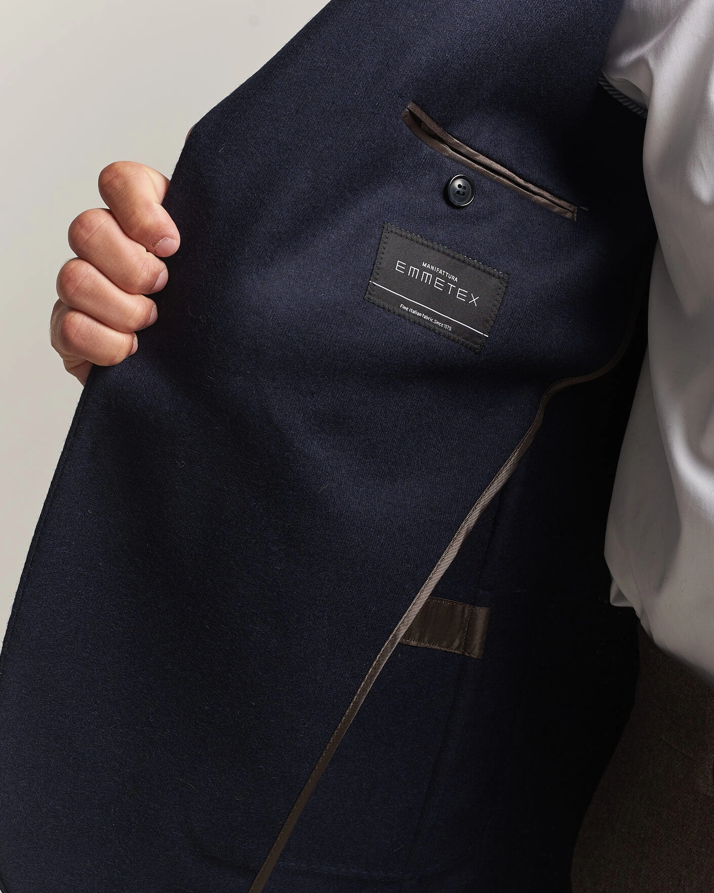Herr | Kavajer | Morris | Wool Jersey Blazer Navy