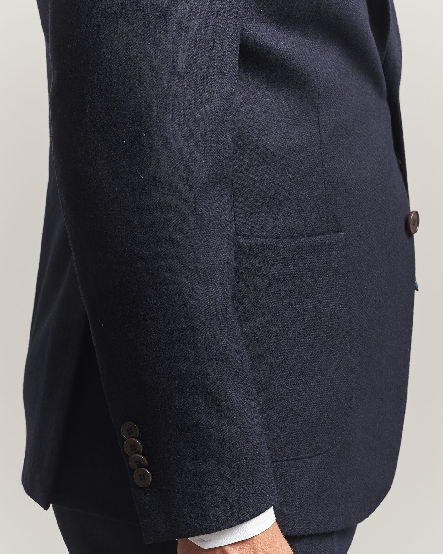 Herr | Kavajer | Morris | Flannel Suit Blazer Navy