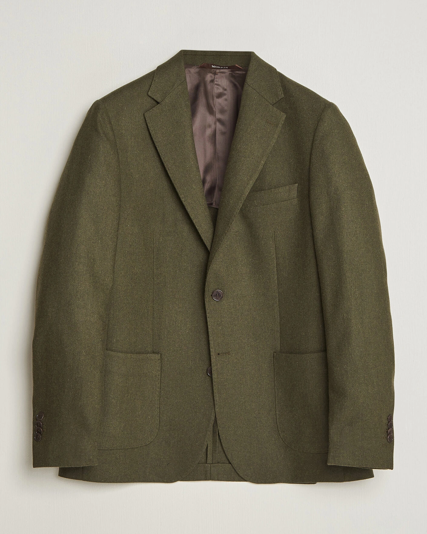 Herr | Kavajer | Morris | Flannel Suit Blazer Green
