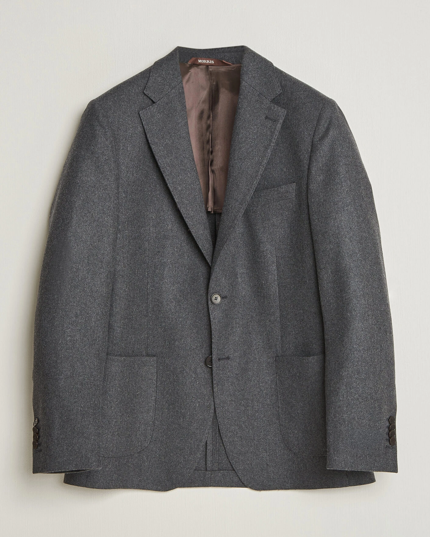 Herr | Kavajer | Morris | Flannel Suit Blazer Grey