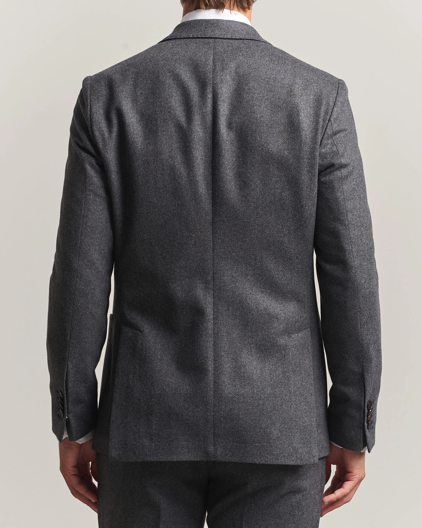 Herr | Kavajer | Morris | Flannel Suit Blazer Grey