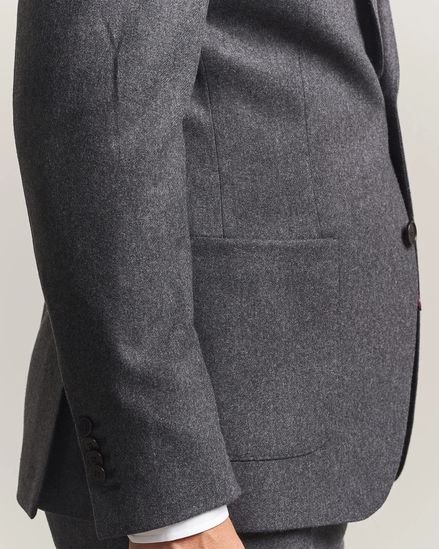 Herr | Kavajer | Morris | Flannel Suit Blazer Grey