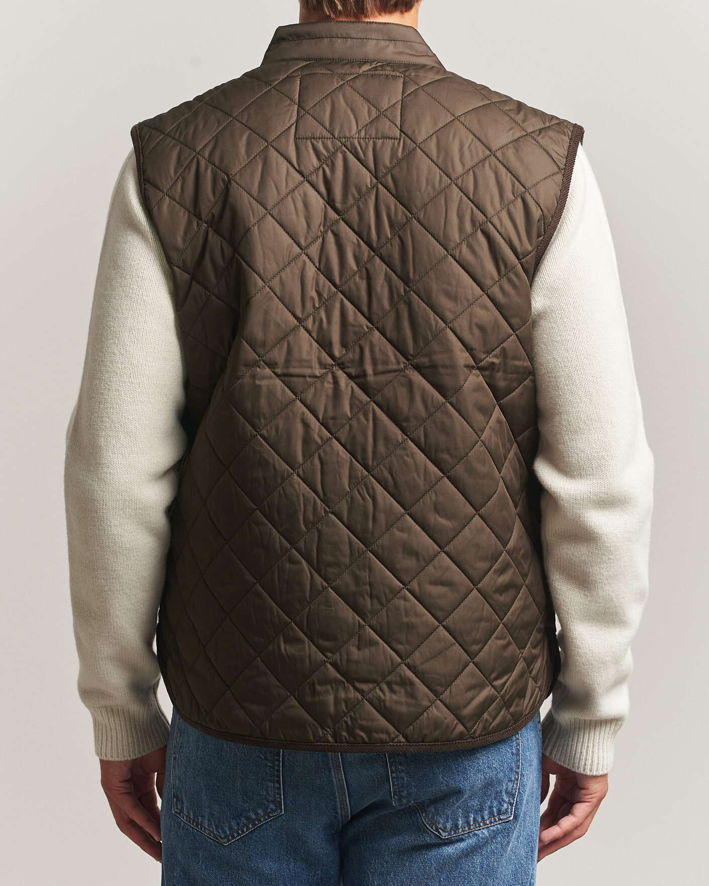 Herr | Västar | Morris | Teddy Quilted Vest Brown