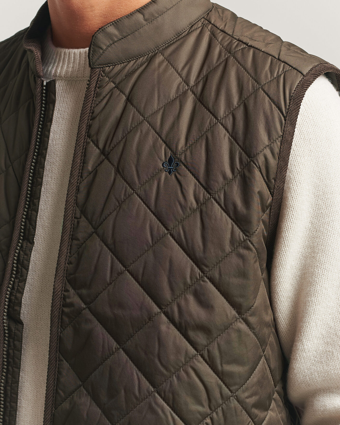 Herr | Västar | Morris | Teddy Quilted Vest Brown