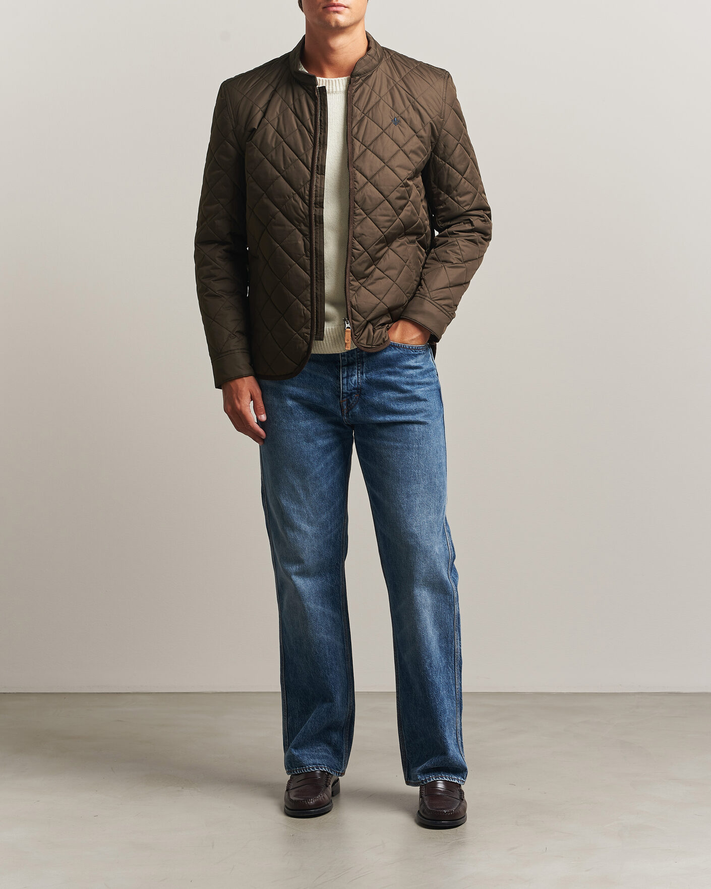 Herr | Jackor | Morris | Teddy Quilted Jacket Brown