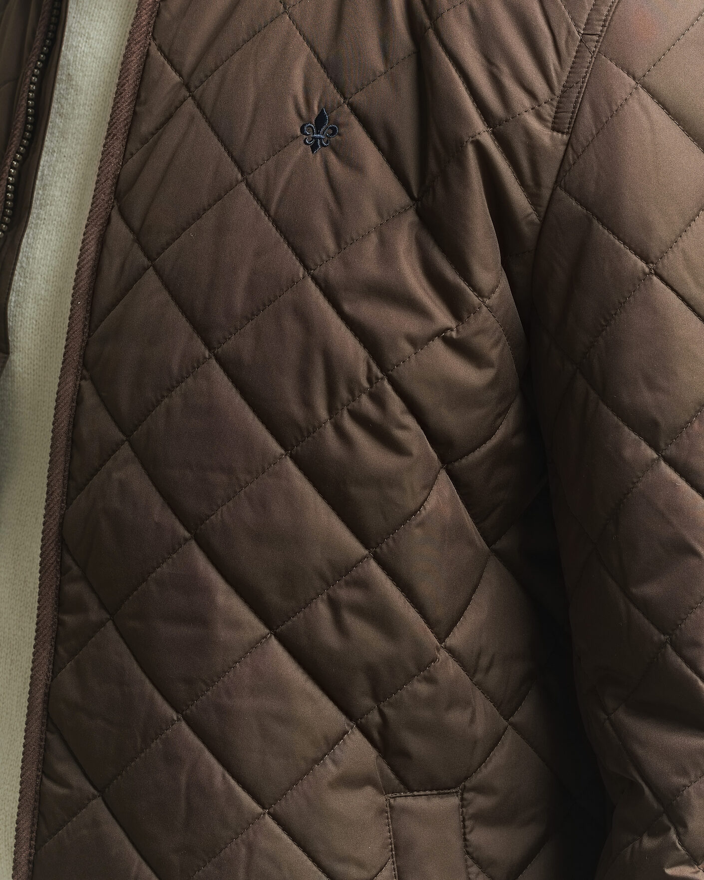 Herr | Jackor | Morris | Teddy Quilted Jacket Brown