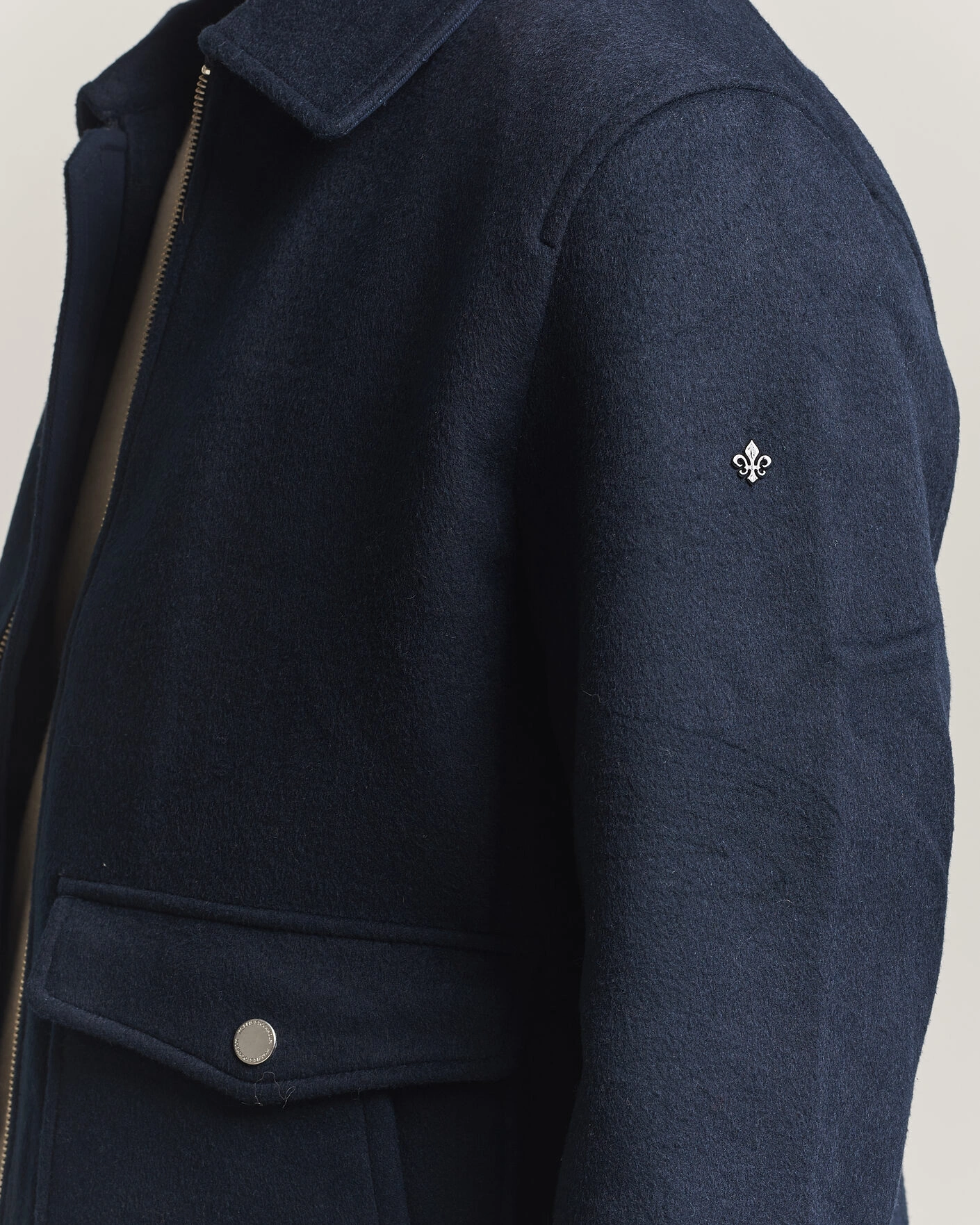 Herr | Jackor | Morris | Wallace Wool Jacket Blue