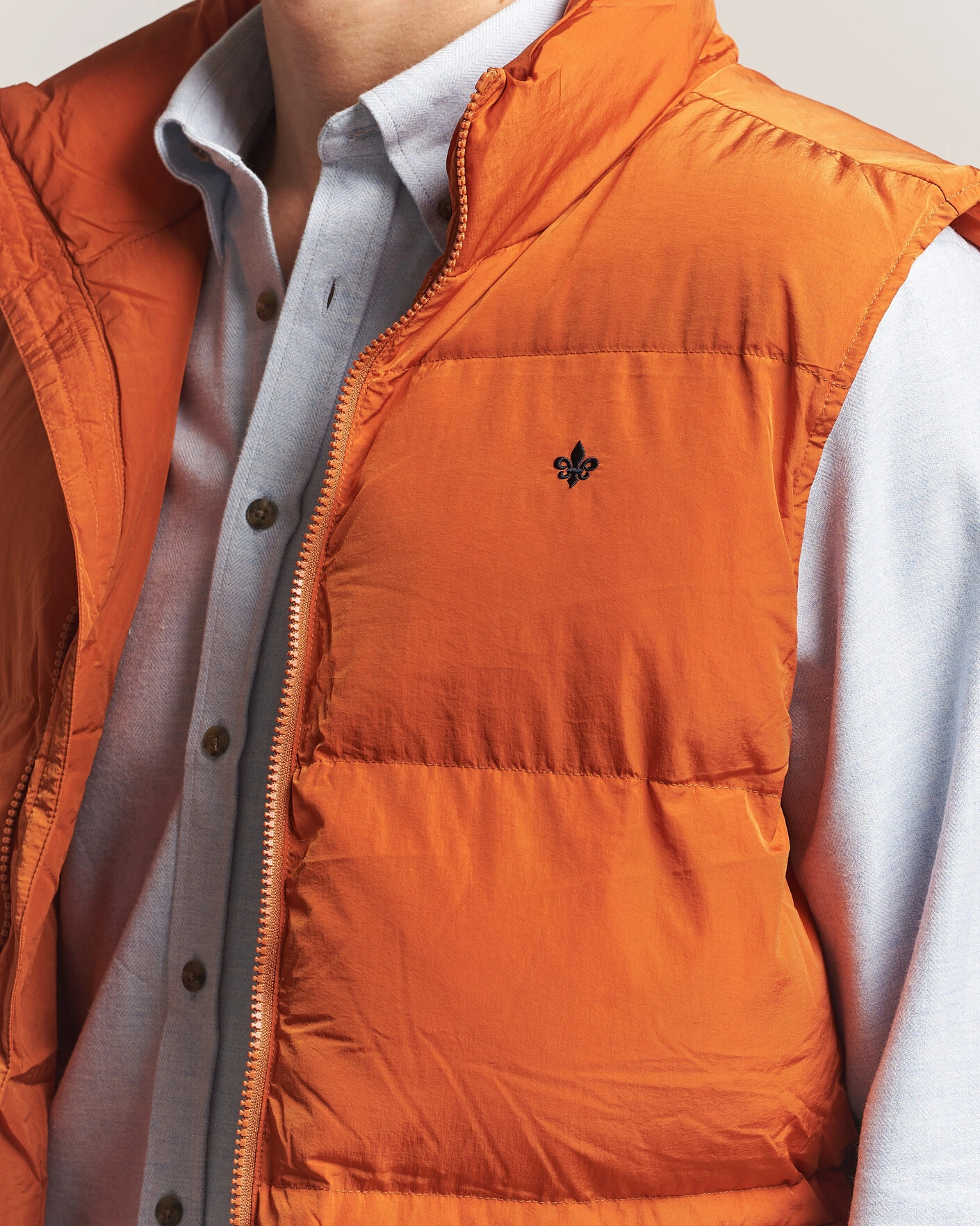 Herr | Västar | Morris | Lennox Puffer Vest Orange