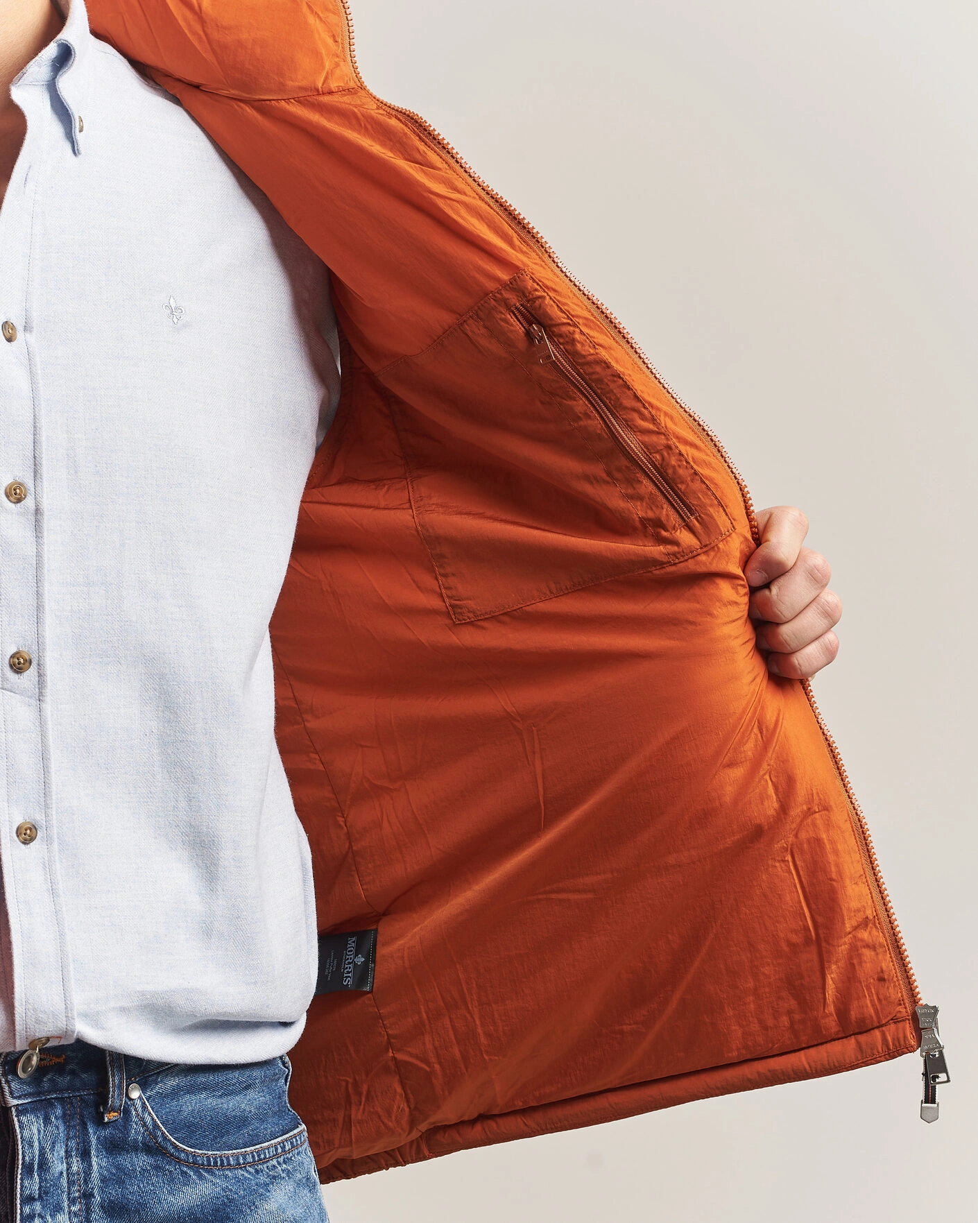 Herr | Västar | Morris | Lennox Puffer Vest Orange