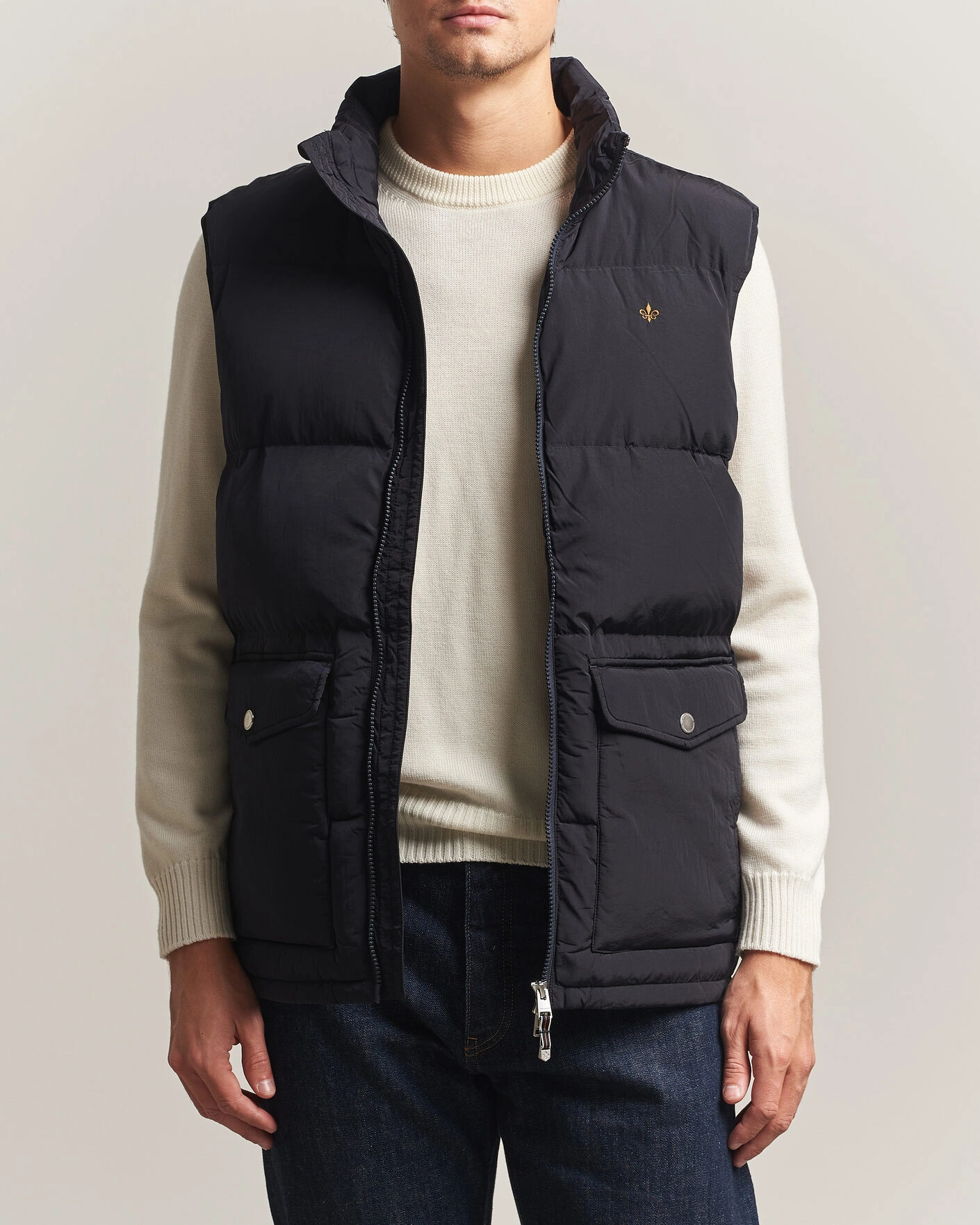 Herr | Västar | Morris | Lennox Puffer Vest Blue
