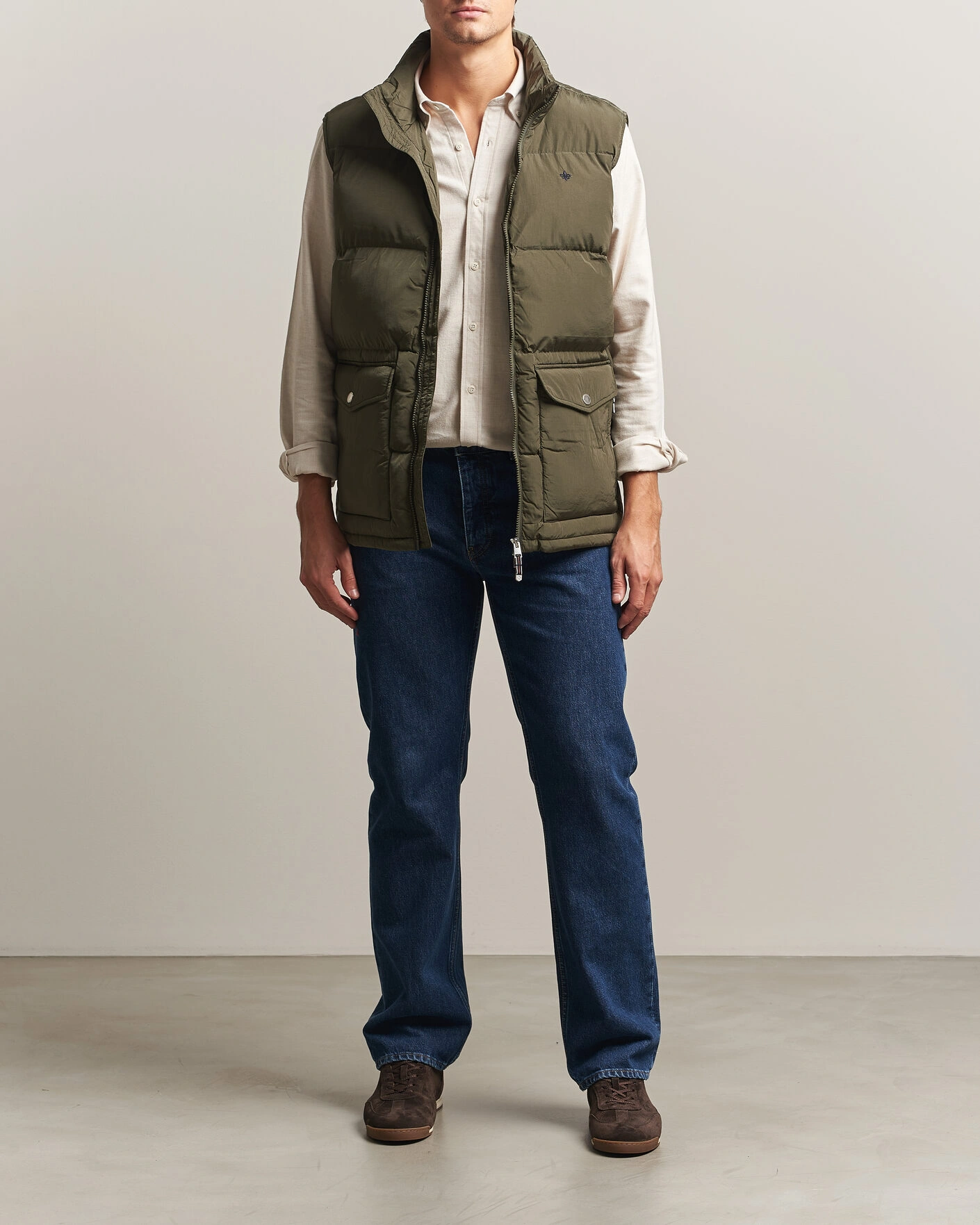 Herr | Västar | Morris | Lennox Puffer Vest Olive