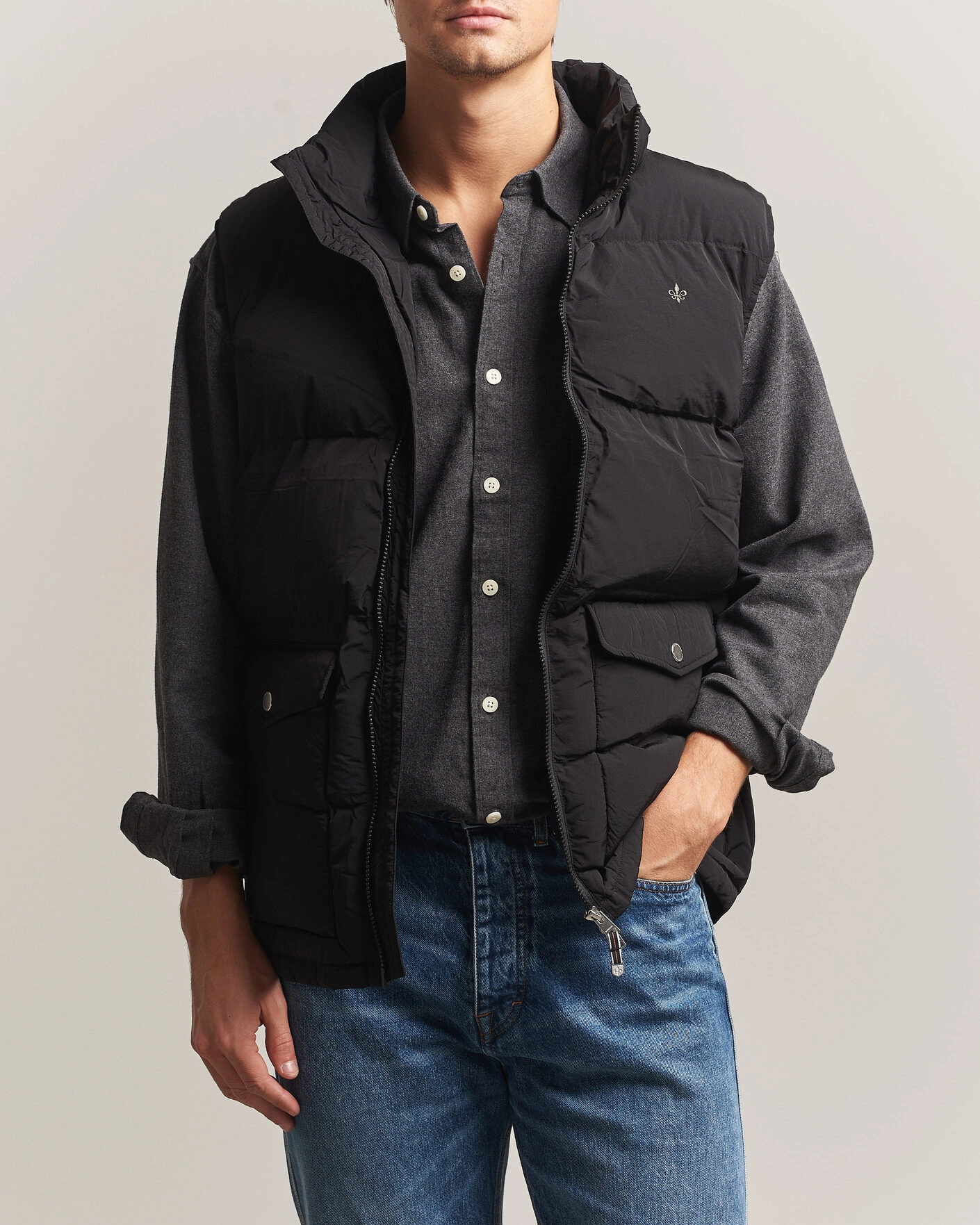 Herr | Västar | Morris | Lennox Puffer Vest Black