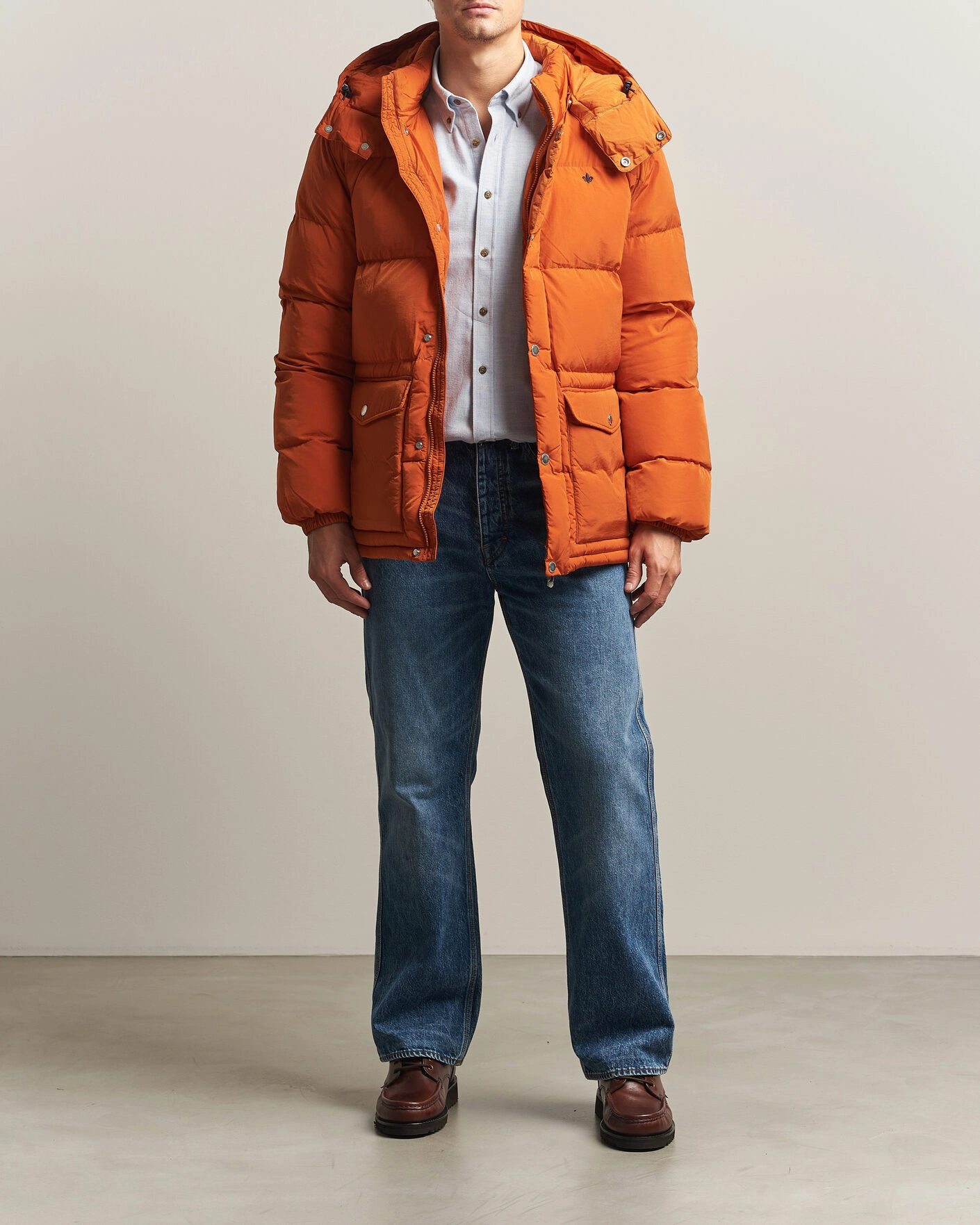 Herr | Jackor | Morris | Lennox Puffer Jacket Orange