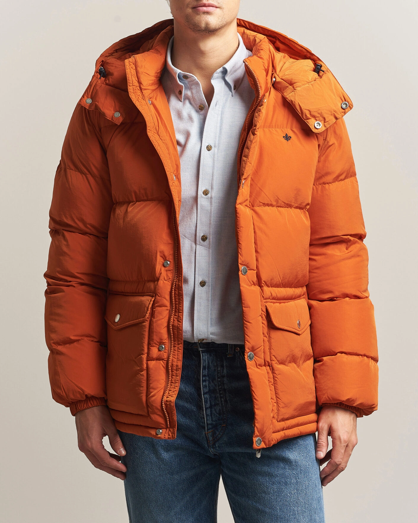Herr | Jackor | Morris | Lennox Puffer Jacket Orange