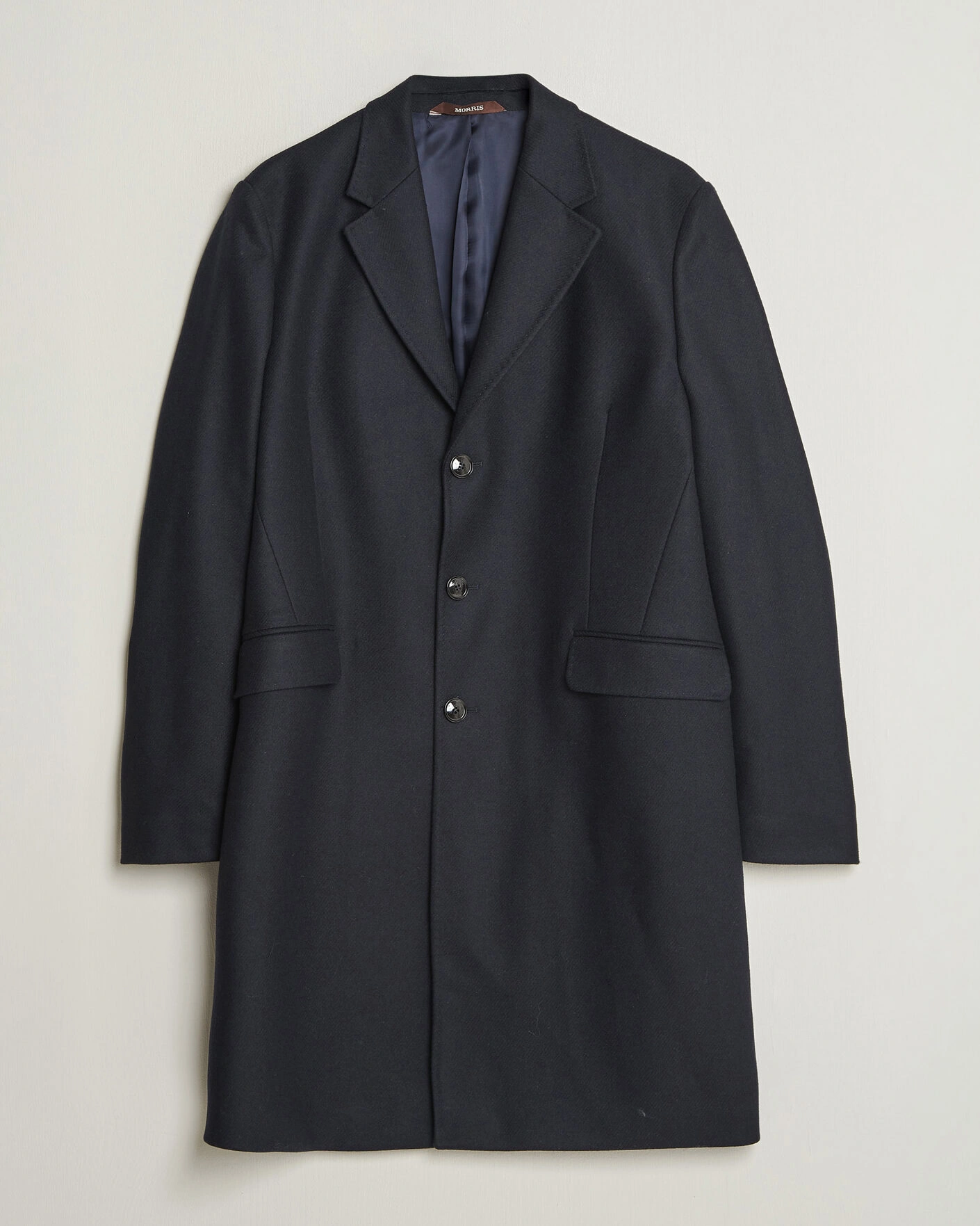 Herr | Jackor | Morris | Ben Wool Coat Navy