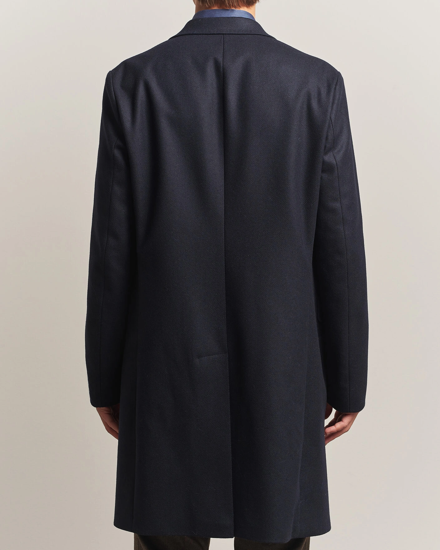 Herr | Jackor | Morris | Ben Wool Coat Navy