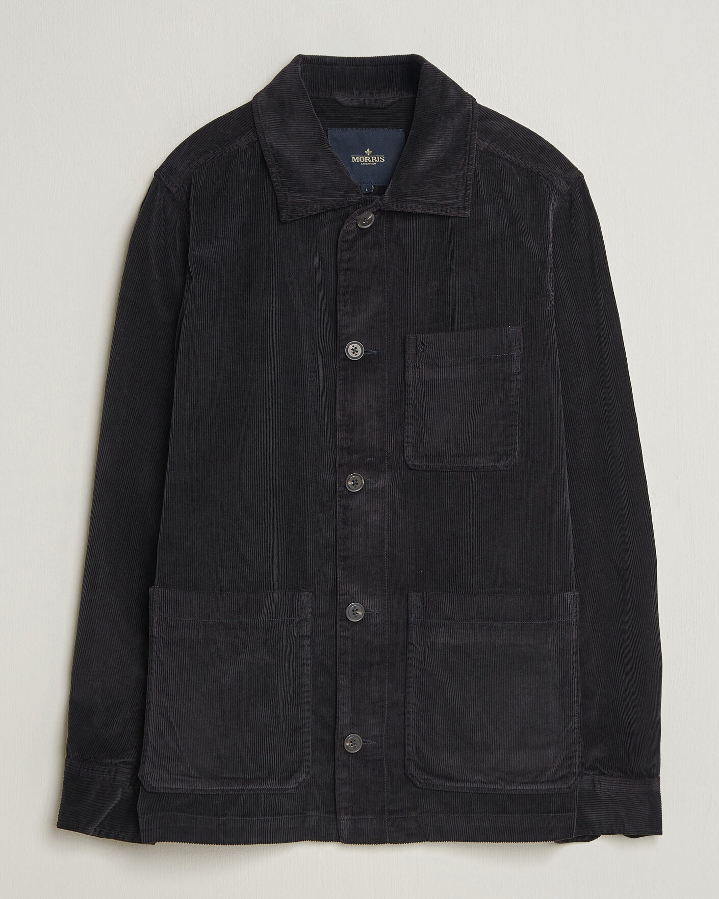 Herr | Skjortor | Morris | Fenix Cord Shirt Jacket Blue