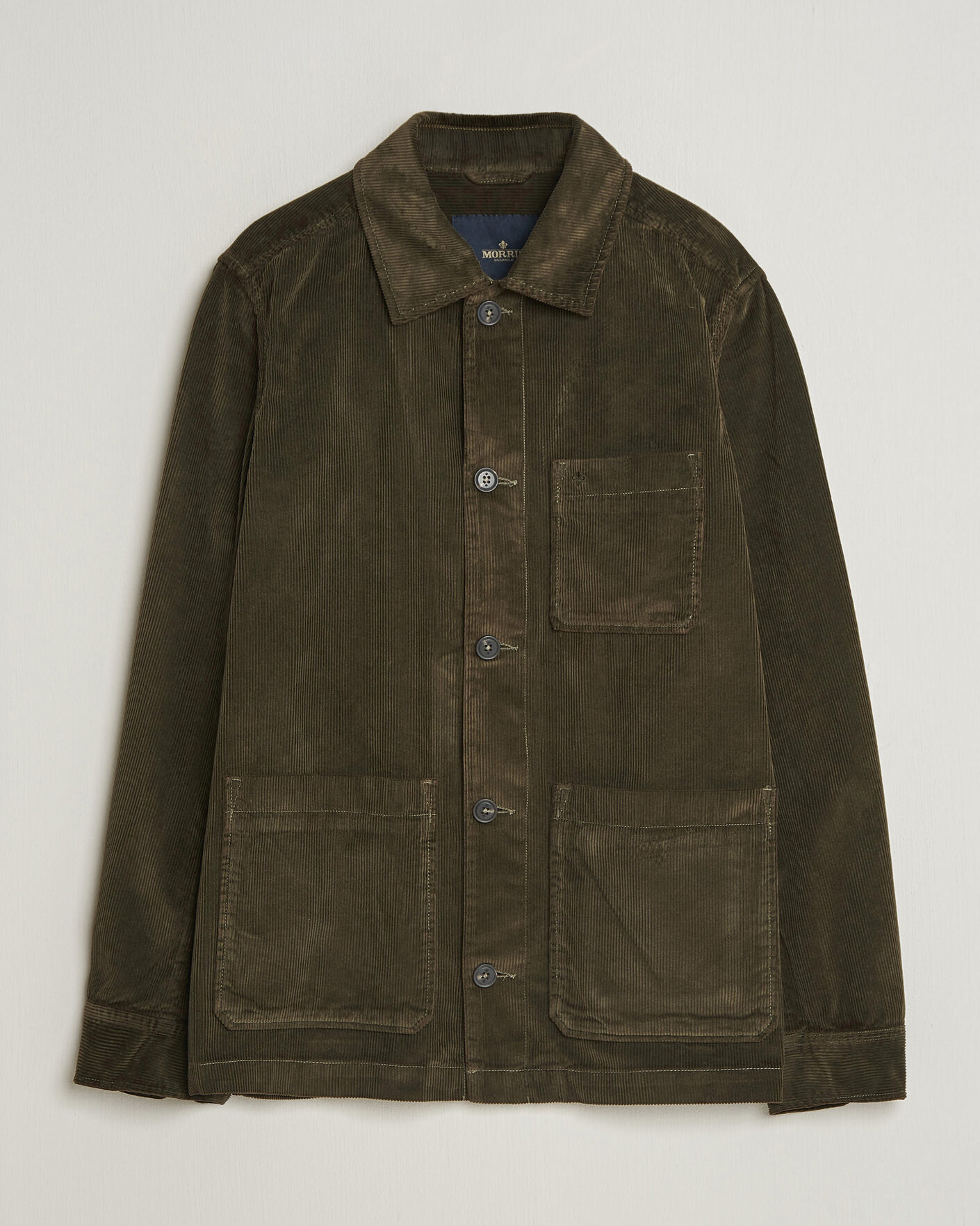 Herr | Skjortor | Morris | Fenix Cord Shirt Jacket Olive