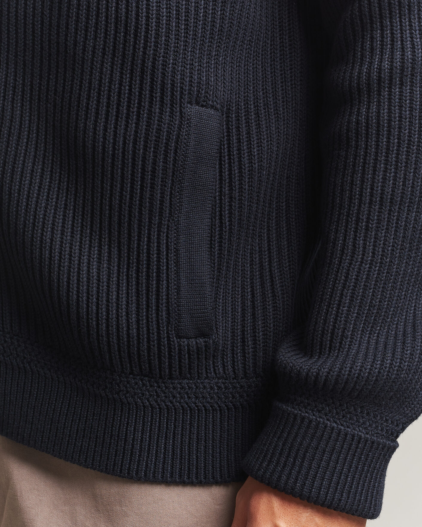 Herr | Tröjor | Morris | Duncan Zip Cardigan Old Blue