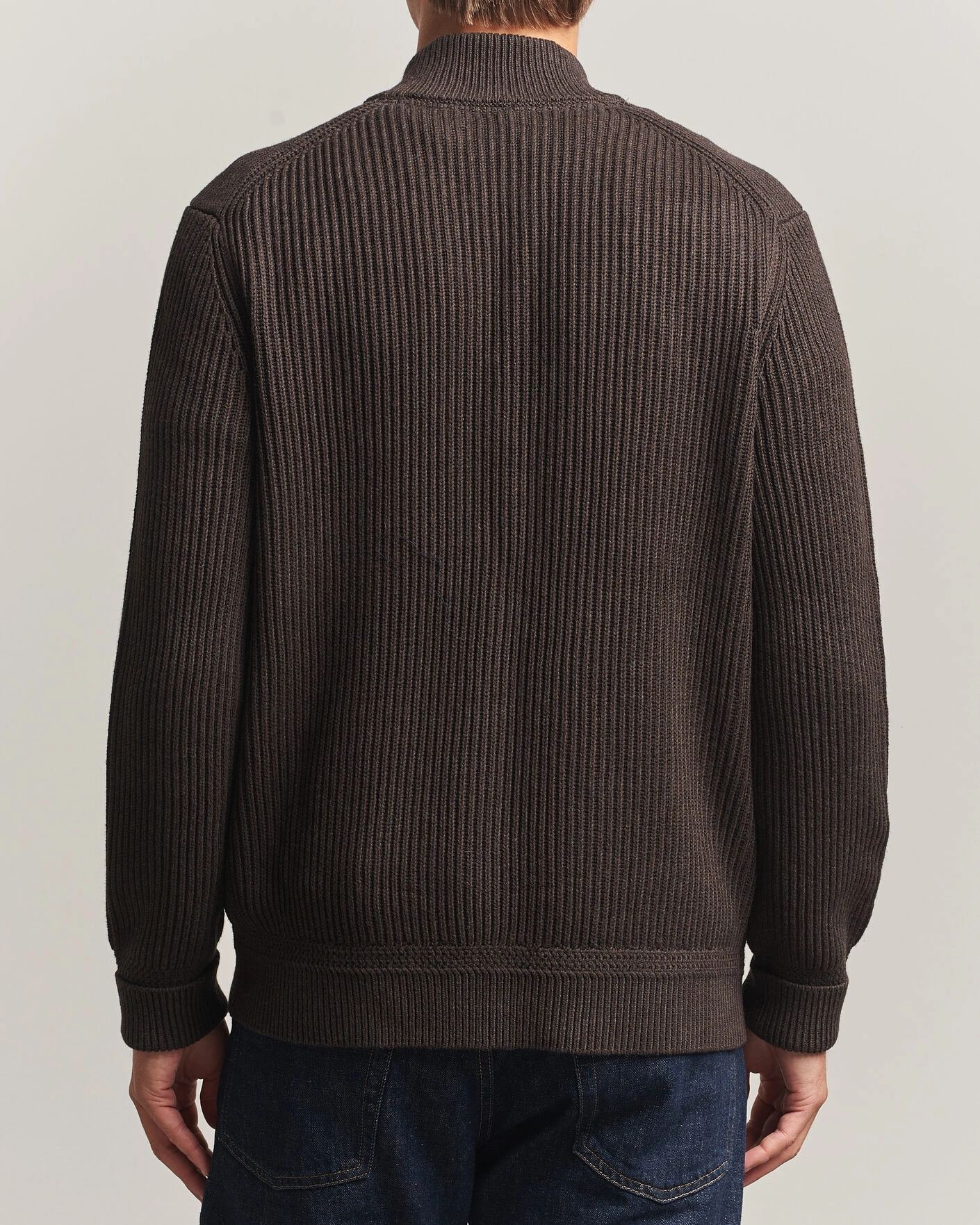 Herr | Tröjor | Morris | Duncan Zip Cardigan Brown