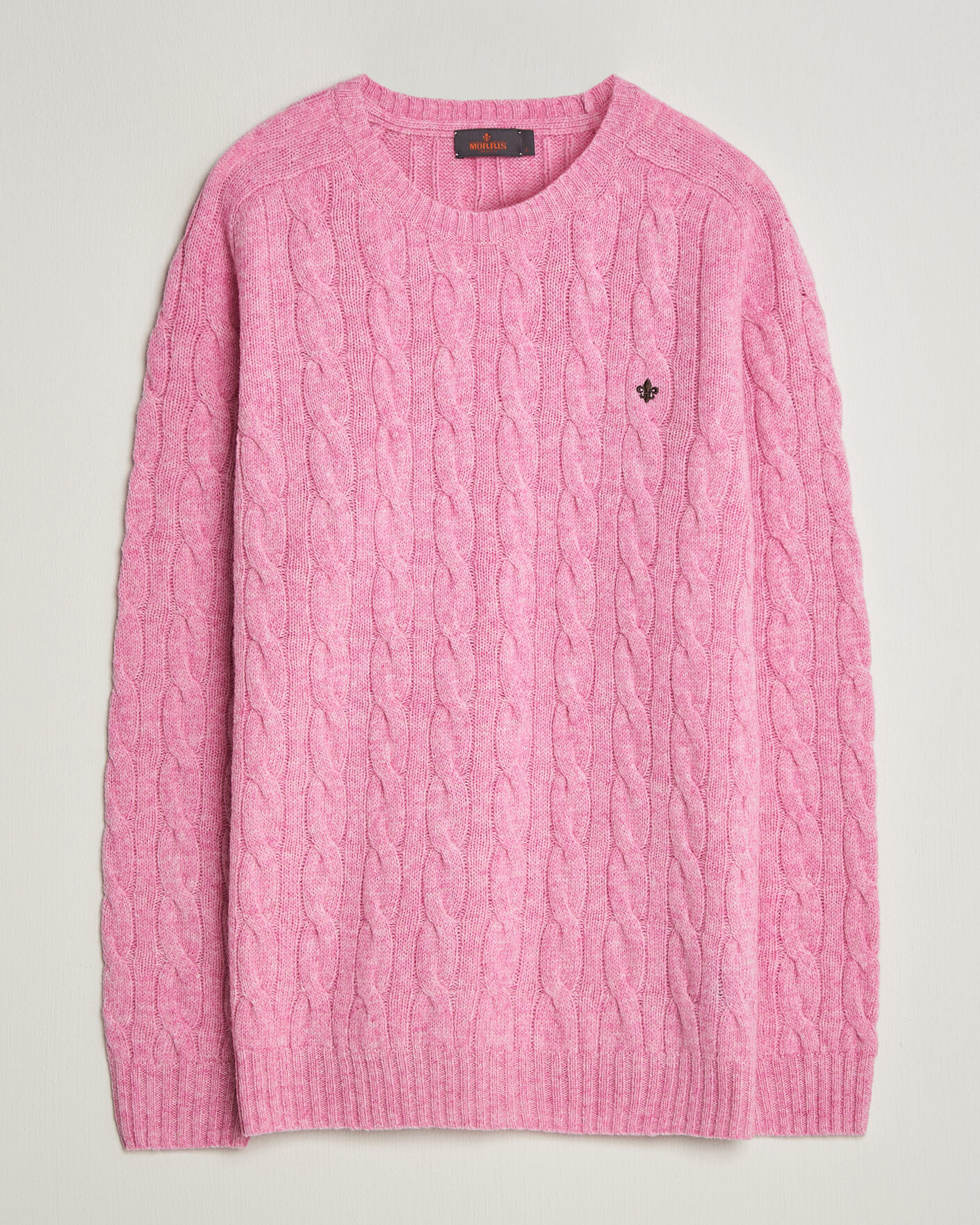 Herr | Tröjor | Morris | Archard Cable Sweater Pink