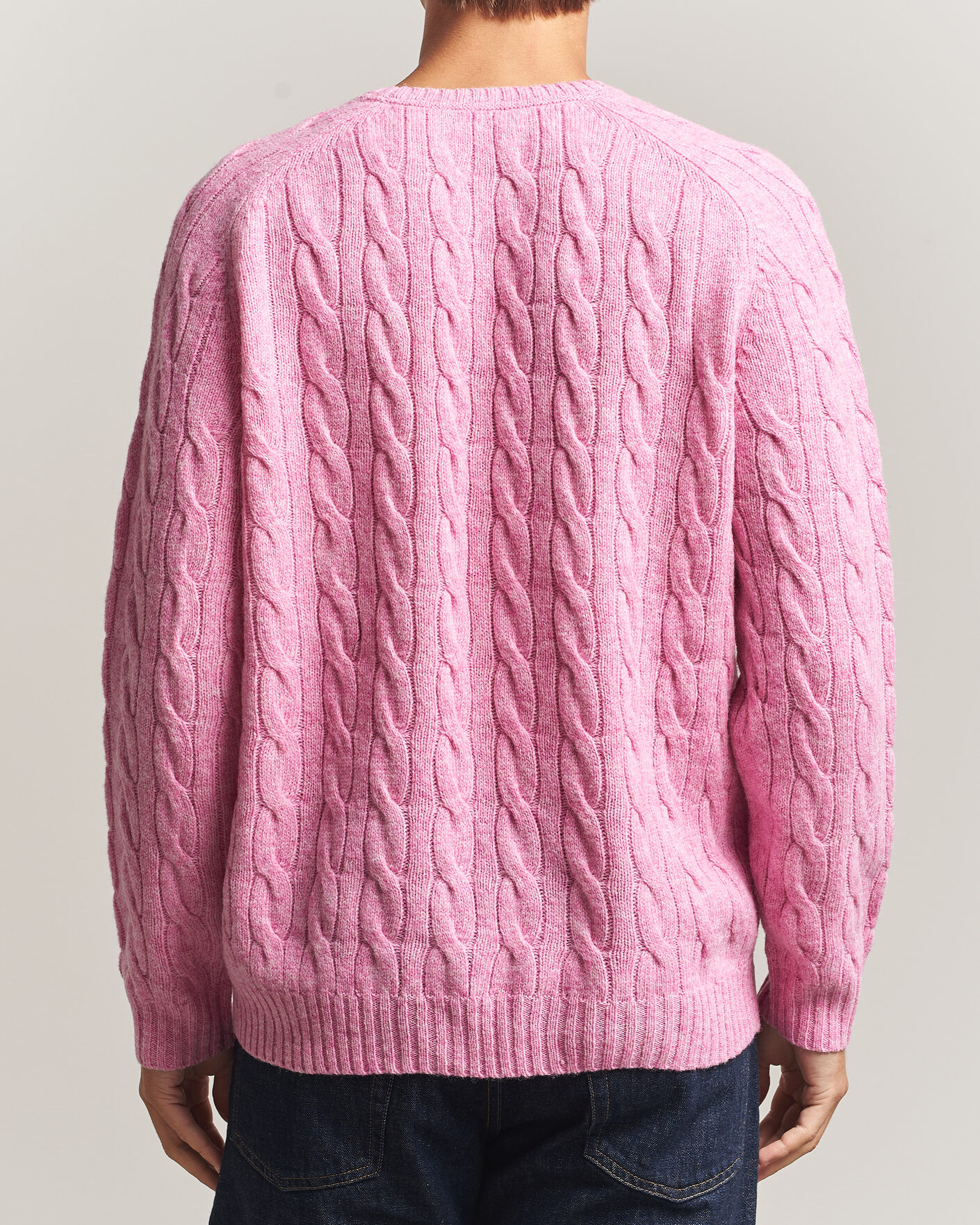 Herr | Tröjor | Morris | Archard Cable Sweater Pink