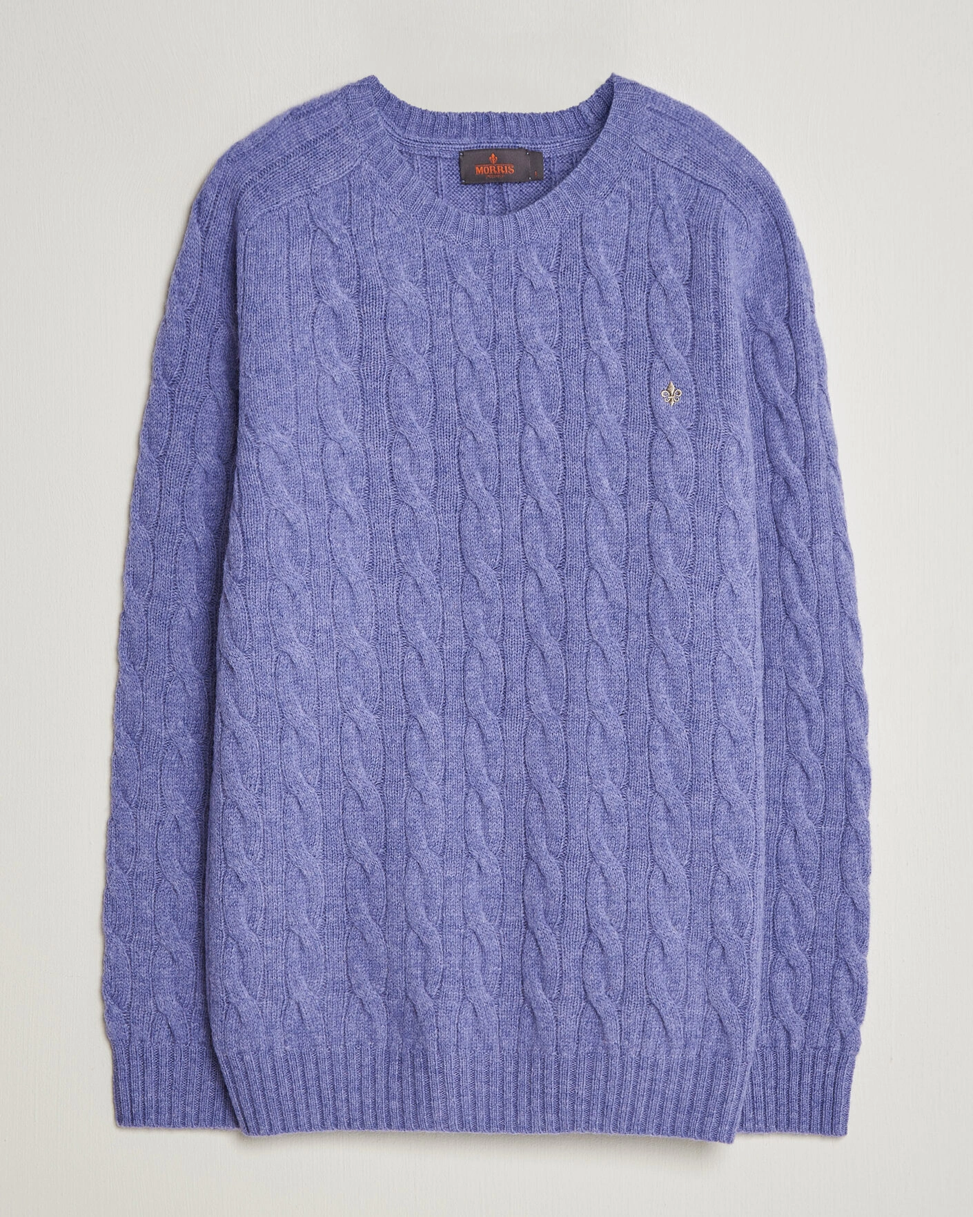 Herr | Tröjor | Morris | Archard Cable Sweater Purple