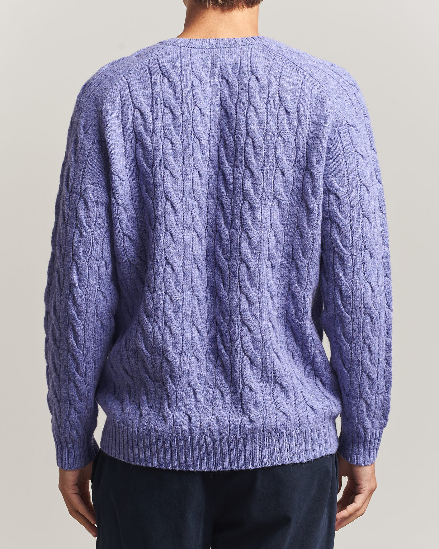 Herr | Tröjor | Morris | Archard Cable Sweater Purple