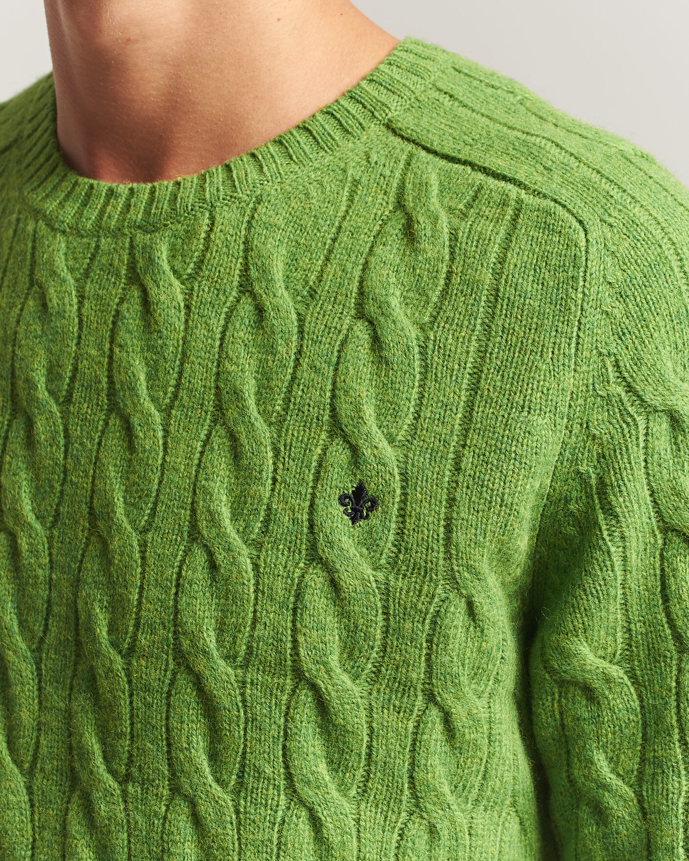 Herr | Tröjor | Morris | Archard Cable Sweater Green