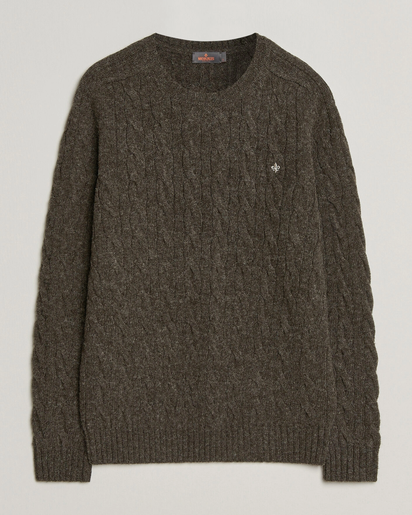 Herr | Tröjor | Morris | Archard Cable Sweater Brown