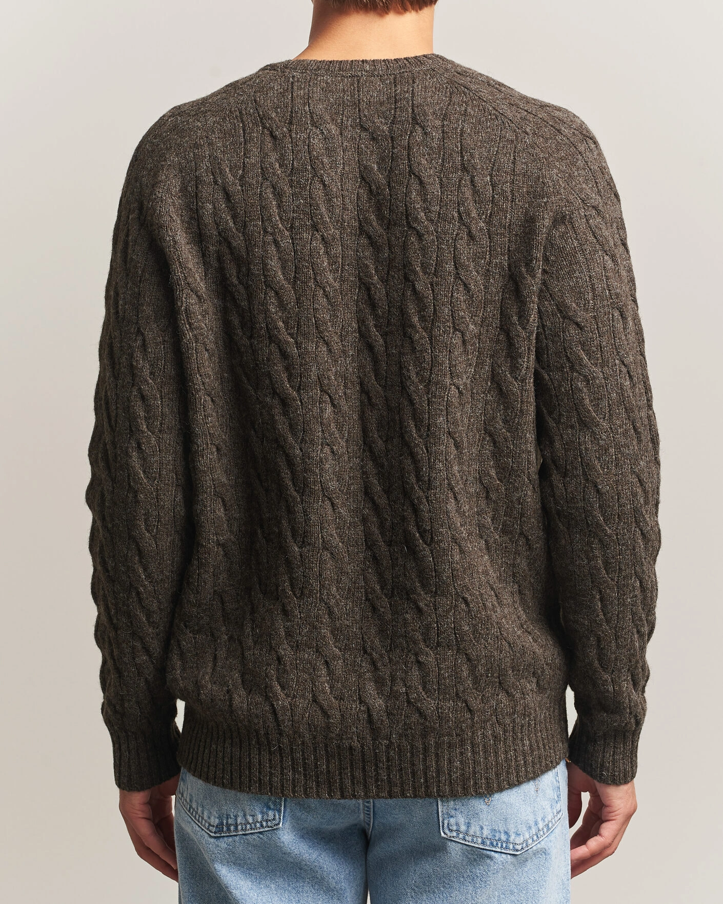 Herr | Tröjor | Morris | Archard Cable Sweater Brown