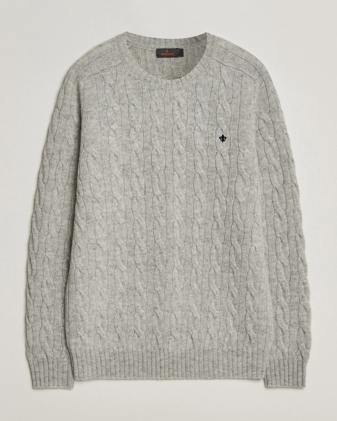 Herr | Tröjor | Morris | Archard Cable Sweater Grey