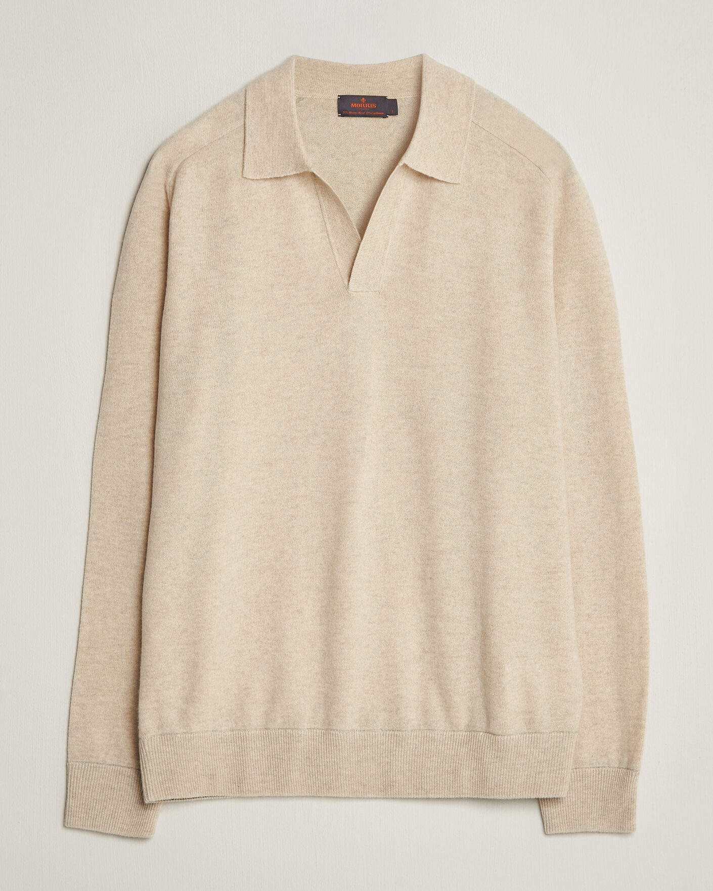 Herr | Tröjor | Morris | Wilfred Cashmere Resort Polo Off White