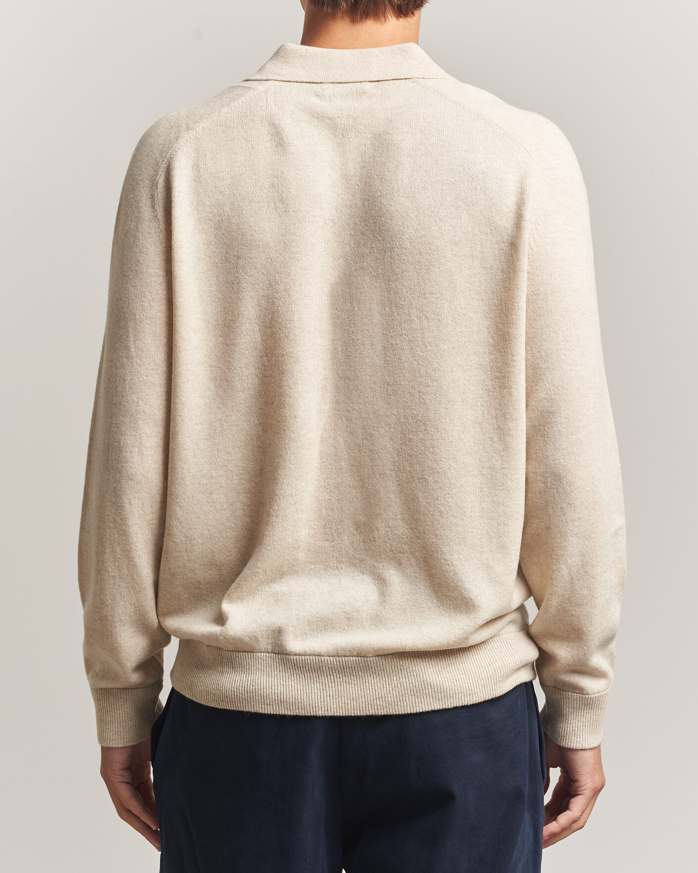Herr | Tröjor | Morris | Wilfred Cashmere Resort Polo Off White