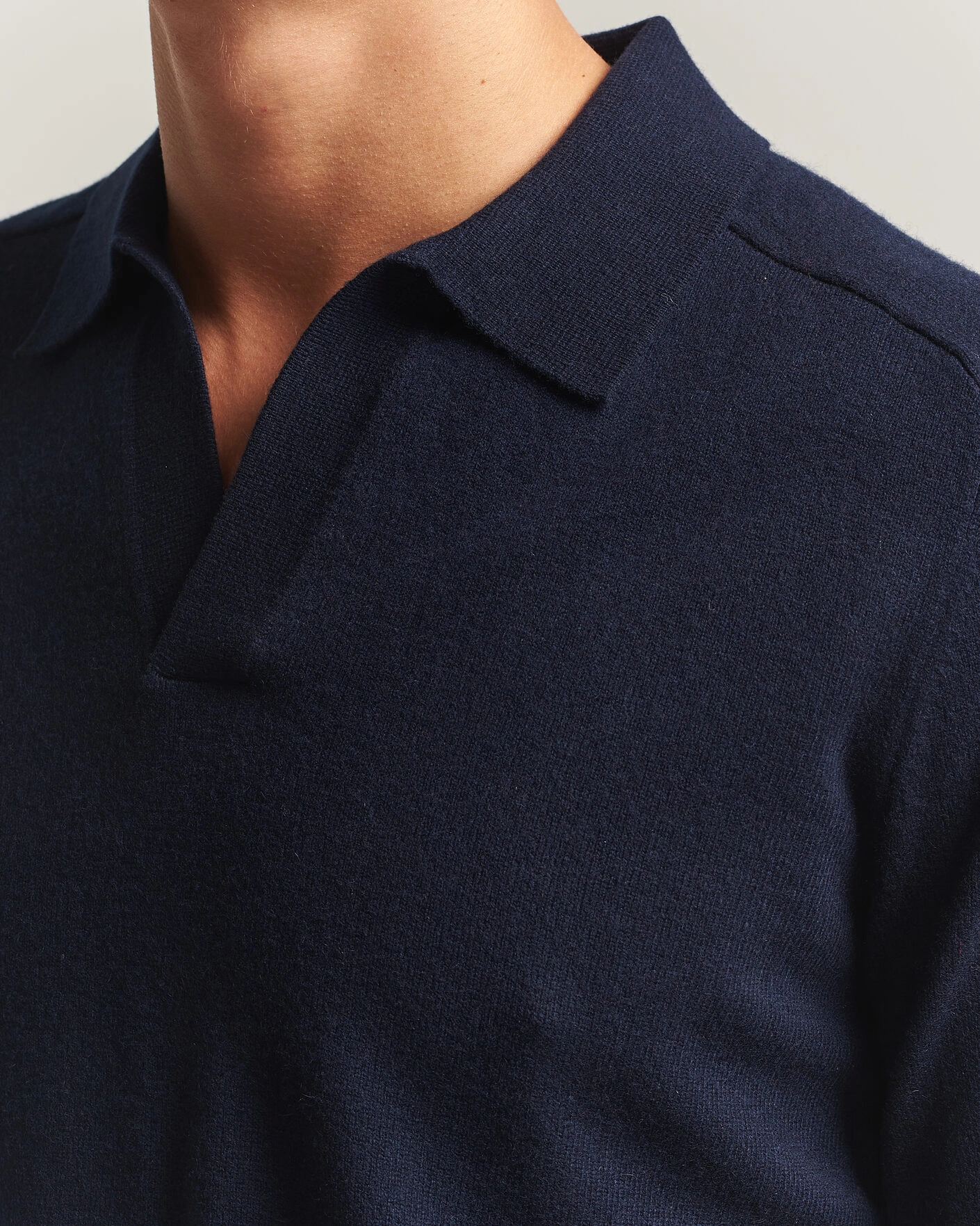 Herr | Tröjor | Morris | Wilfred Cashmere Resort Polo Navy