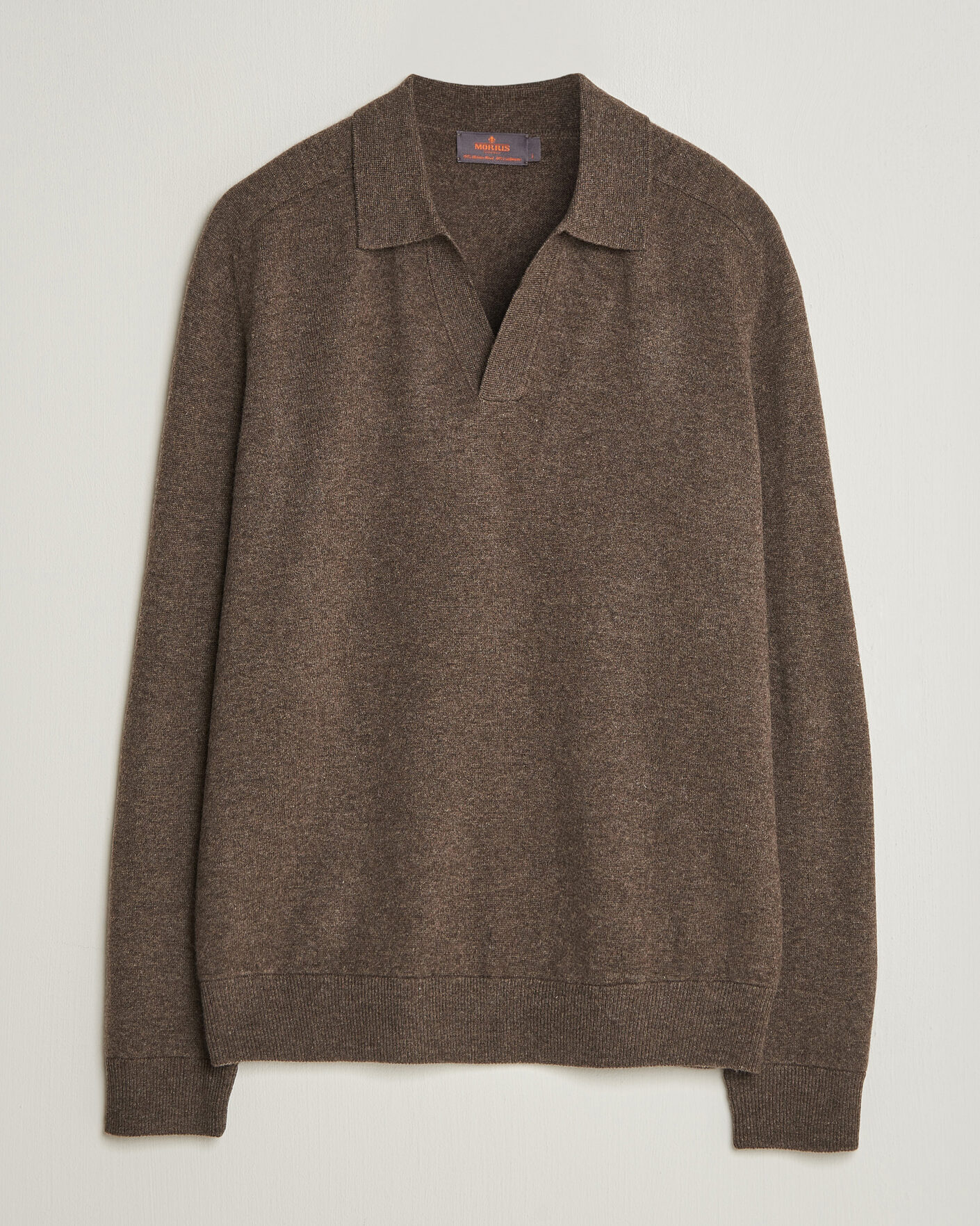 Herr | Tröjor | Morris | Wilfred Cashmere Resort Polo Brown