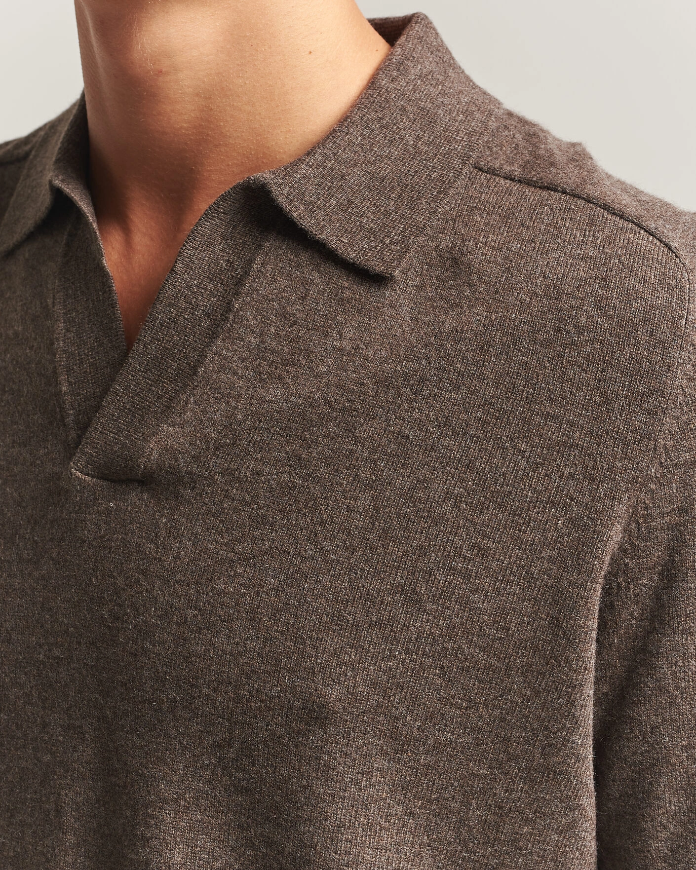 Herr | Tröjor | Morris | Wilfred Cashmere Resort Polo Brown