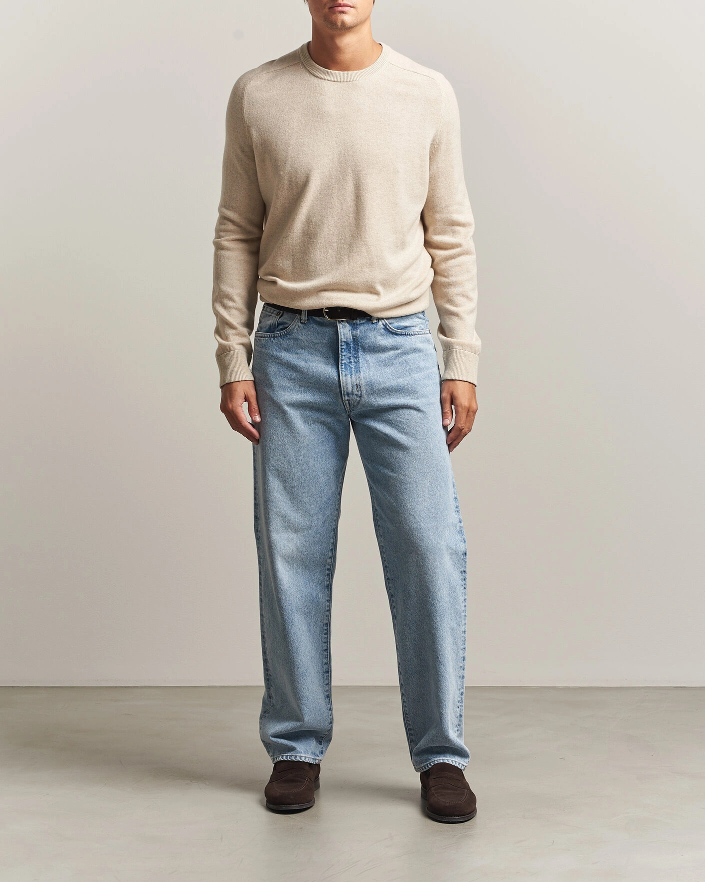 Herr | Tröjor | Morris | Wilfred Cashmere O-Neck Off White