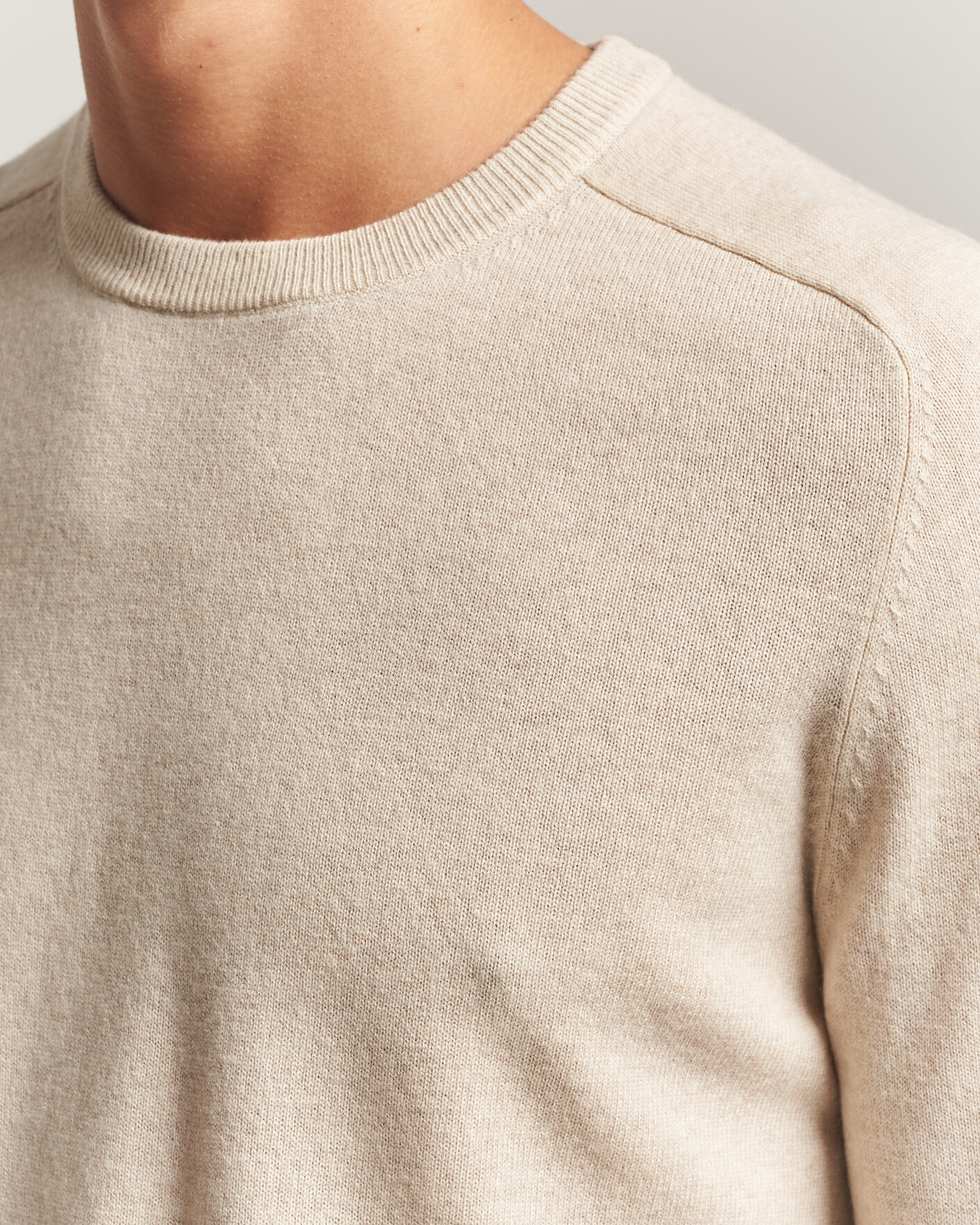 Herr | Tröjor | Morris | Wilfred Cashmere O-Neck Off White