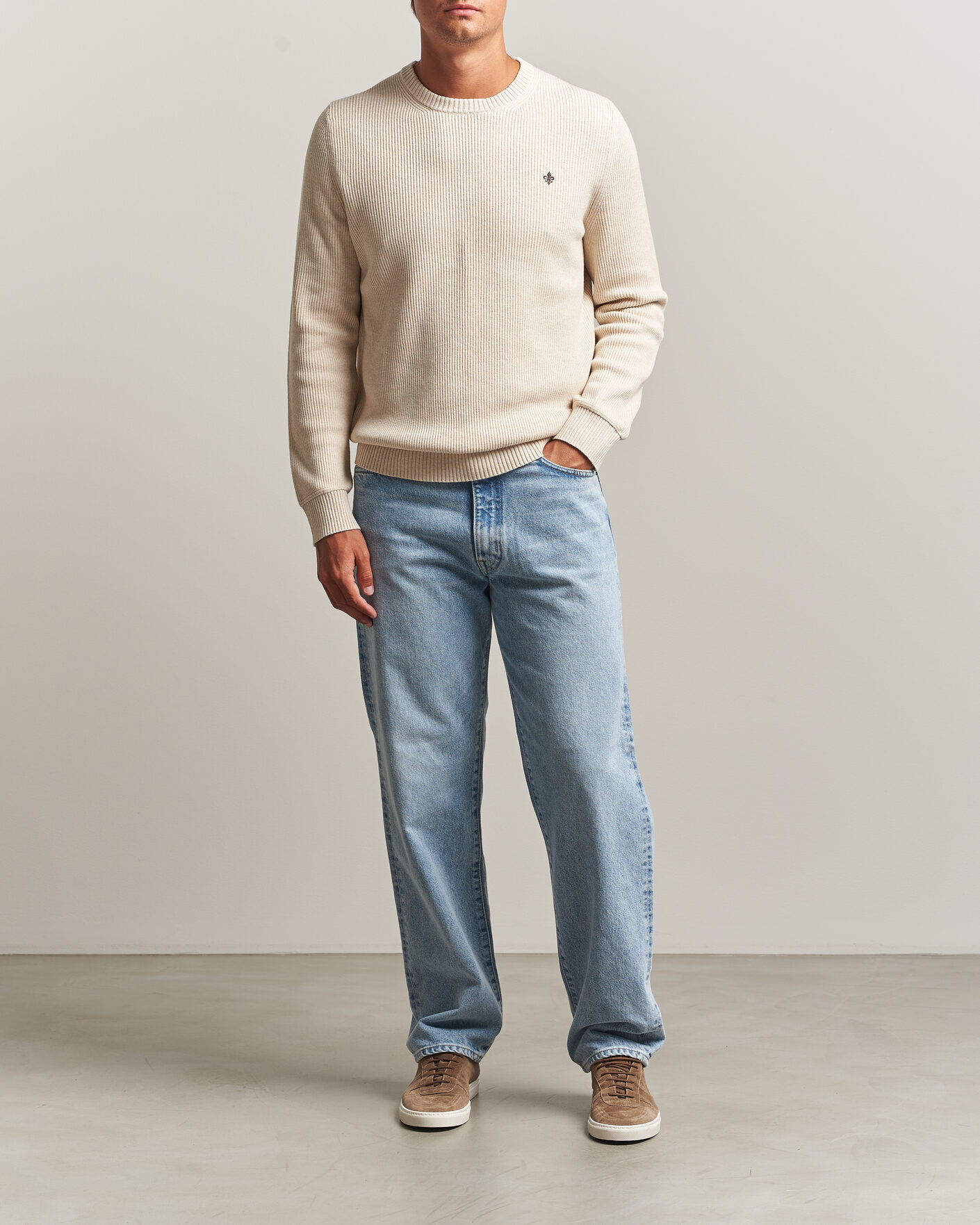 Herr | Tröjor | Morris | Colin O-Neck Khaki