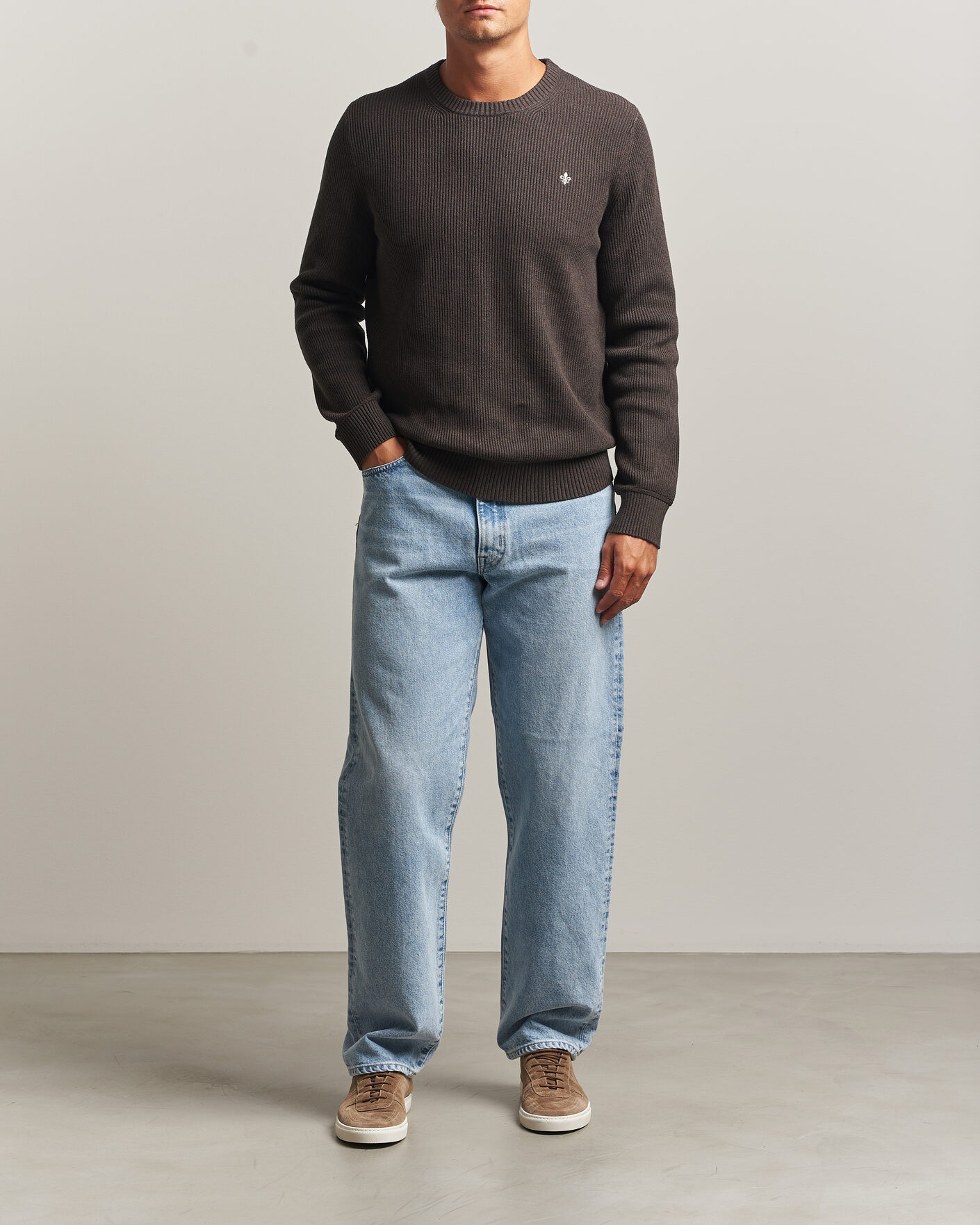 Herr | Tröjor | Morris | Colin O-Neck Brown