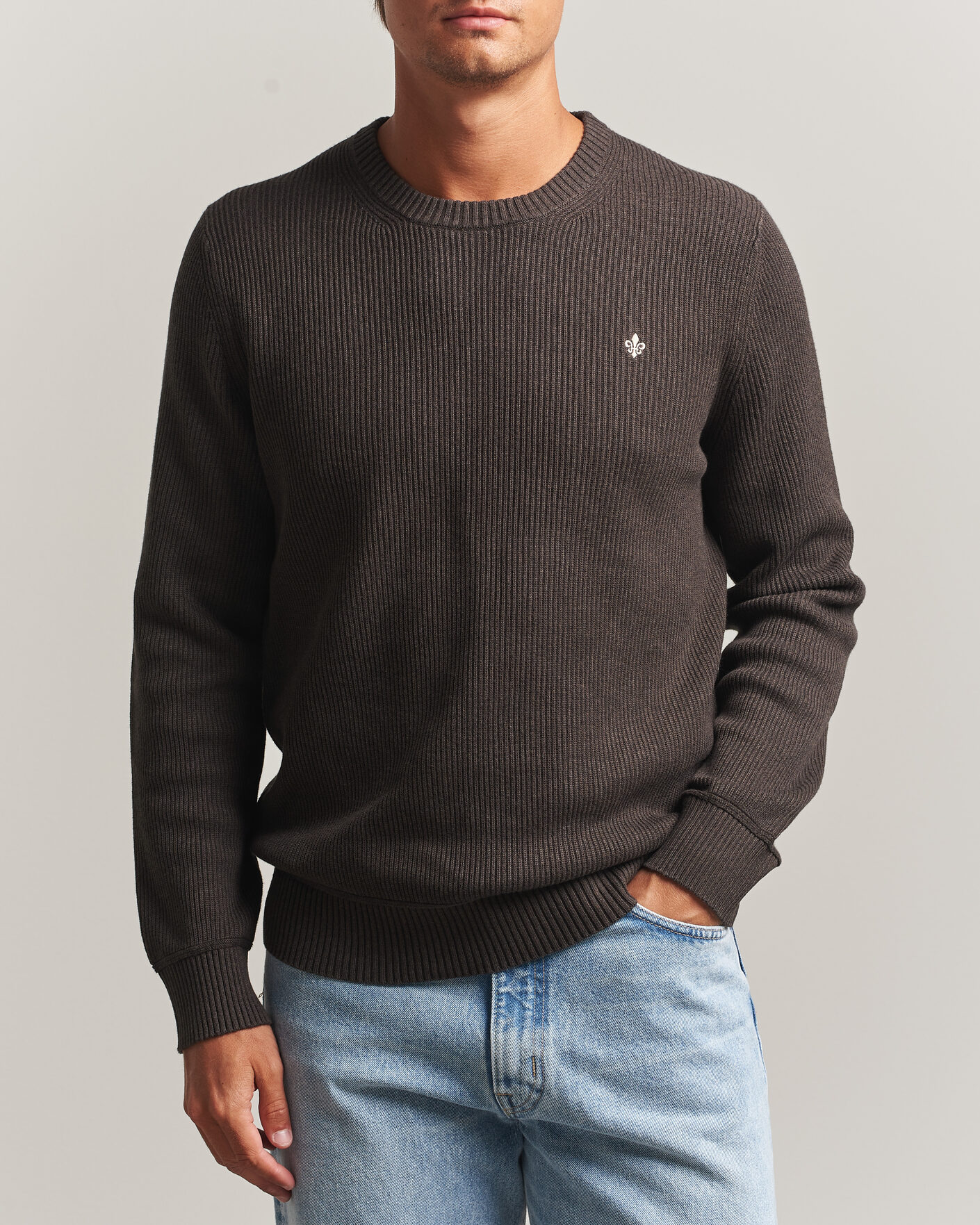 Herr | Tröjor | Morris | Colin O-Neck Brown