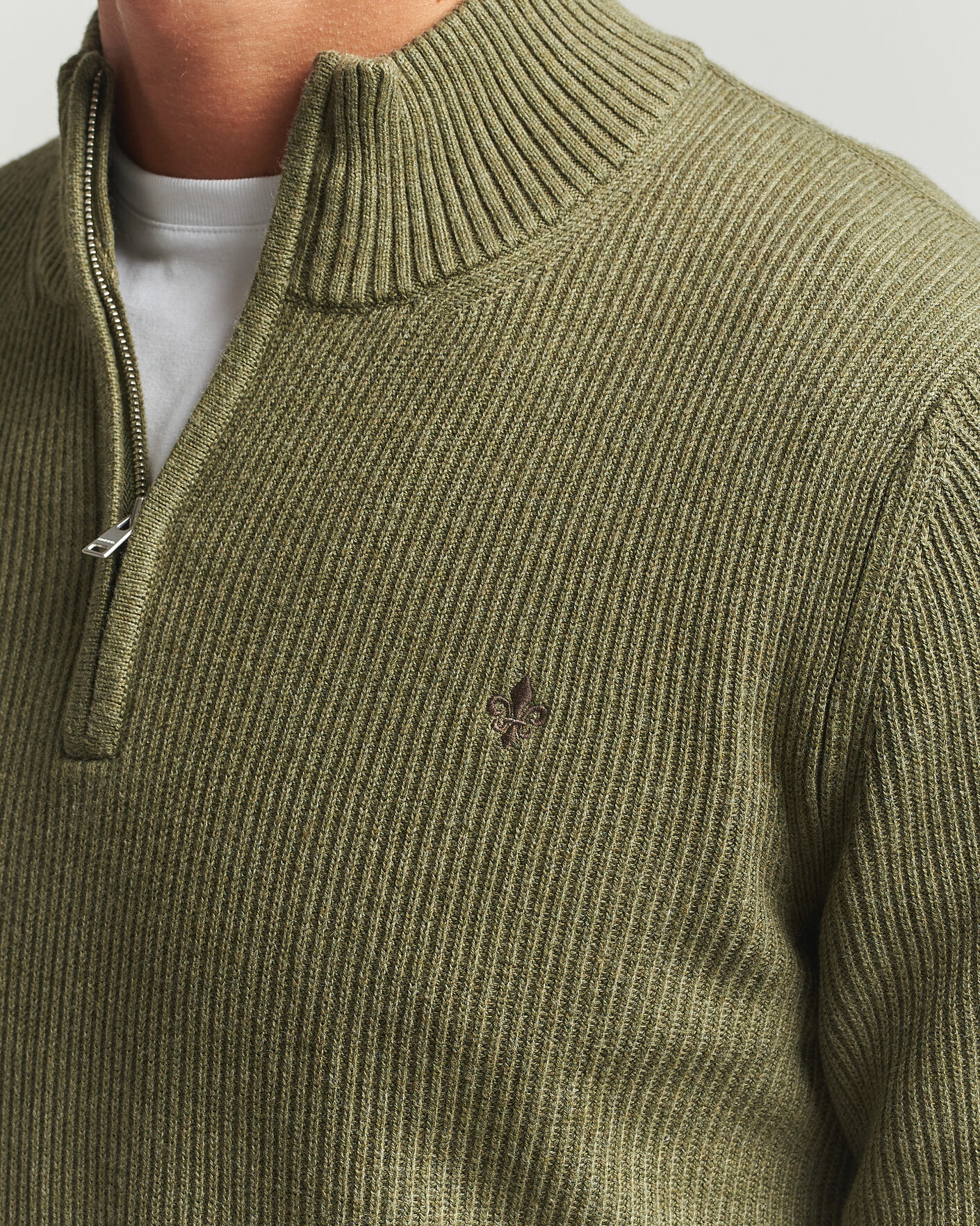 Herr | Tröjor | Morris | Colin Half Zip Olive