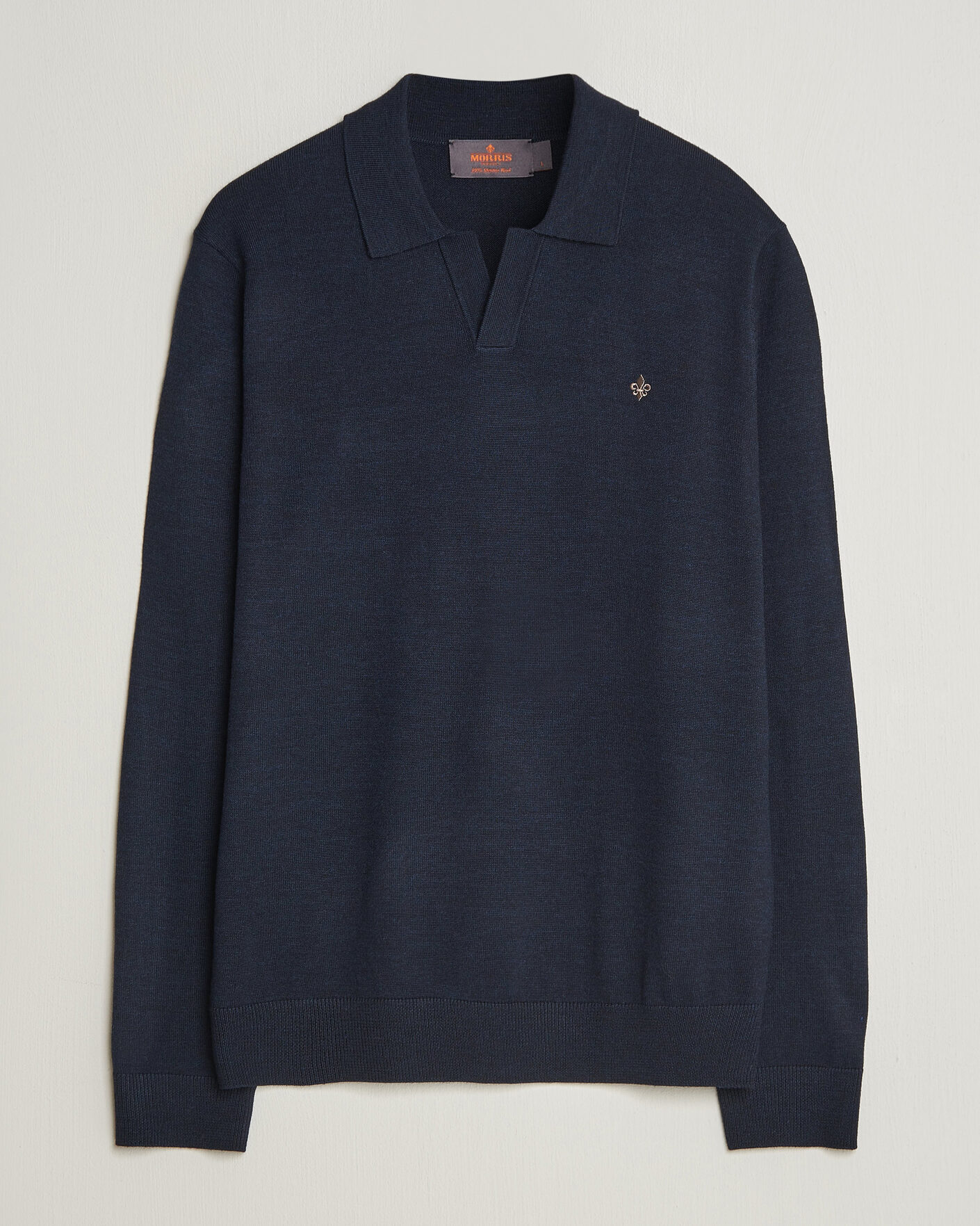 Herr | Tröjor | Morris | Merino Resort Polo Navy