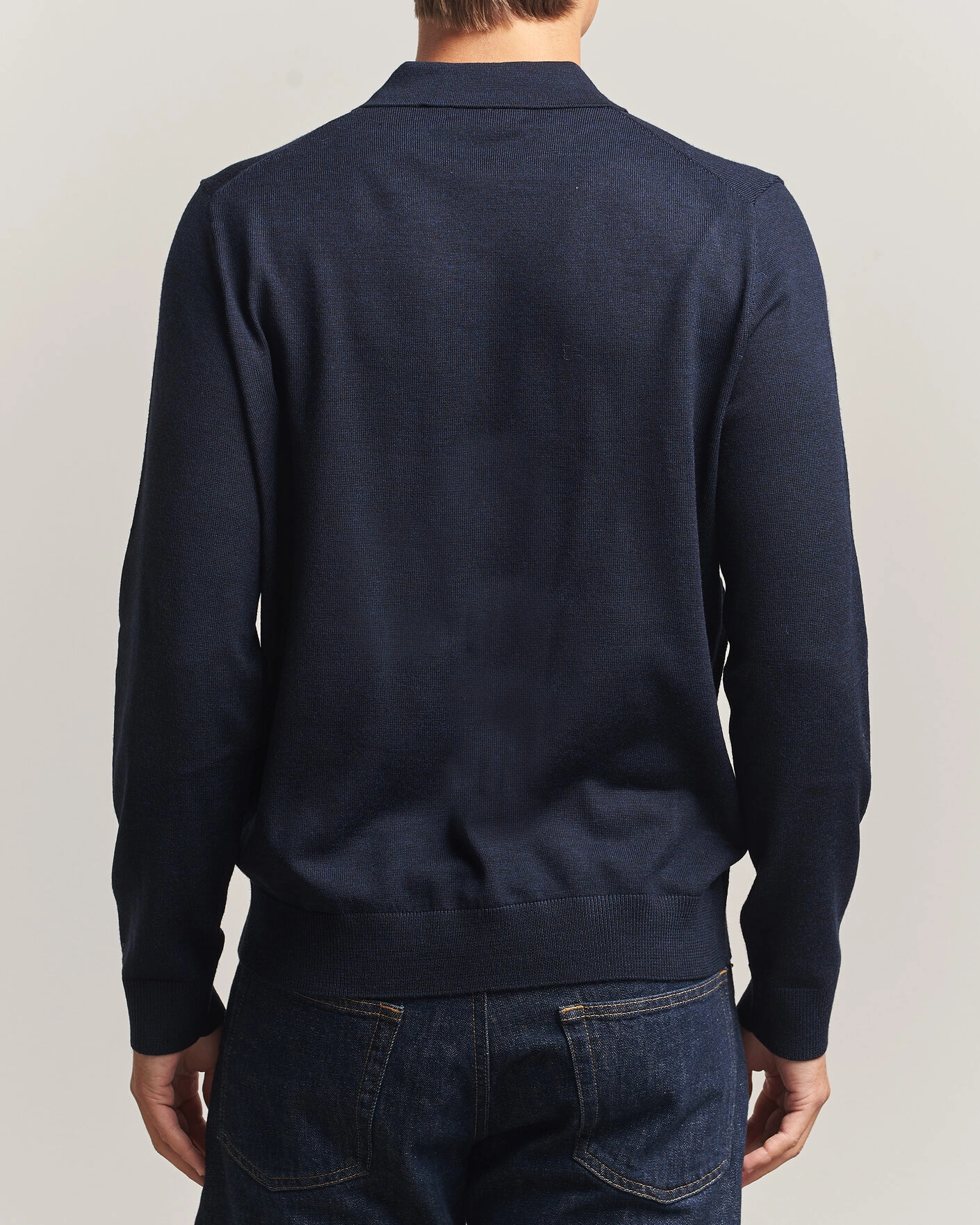 Herr | Tröjor | Morris | Merino Resort Polo Navy