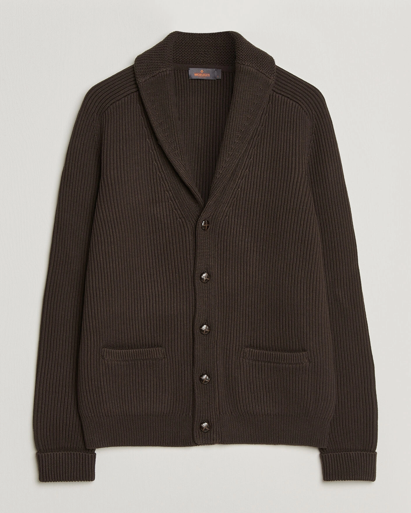 Herr | Tröjor | Morris | Brayden Shawl Cardigan Brown