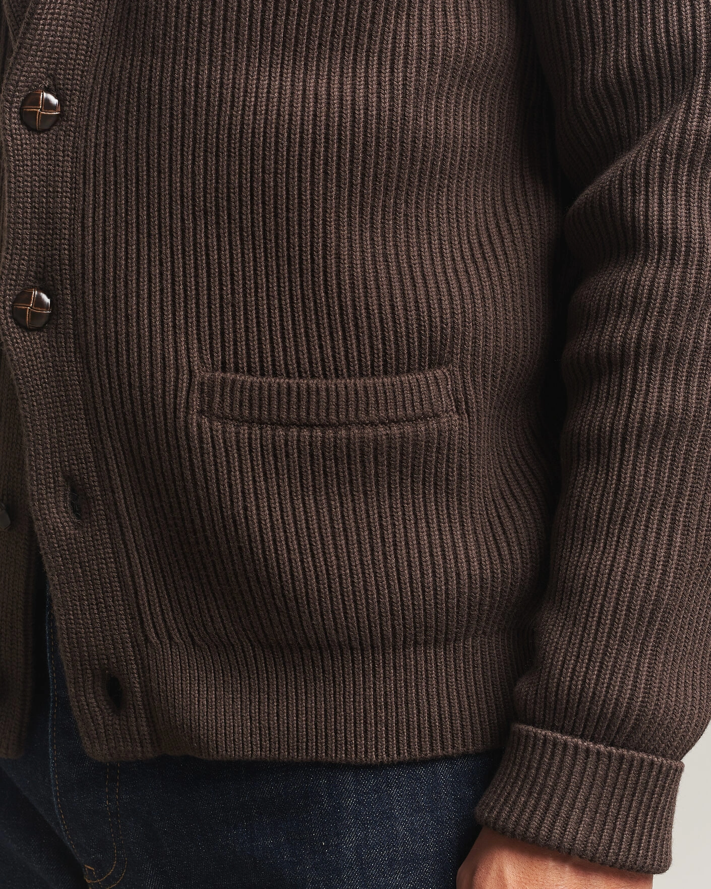 Herr | Tröjor | Morris | Brayden Shawl Cardigan Brown